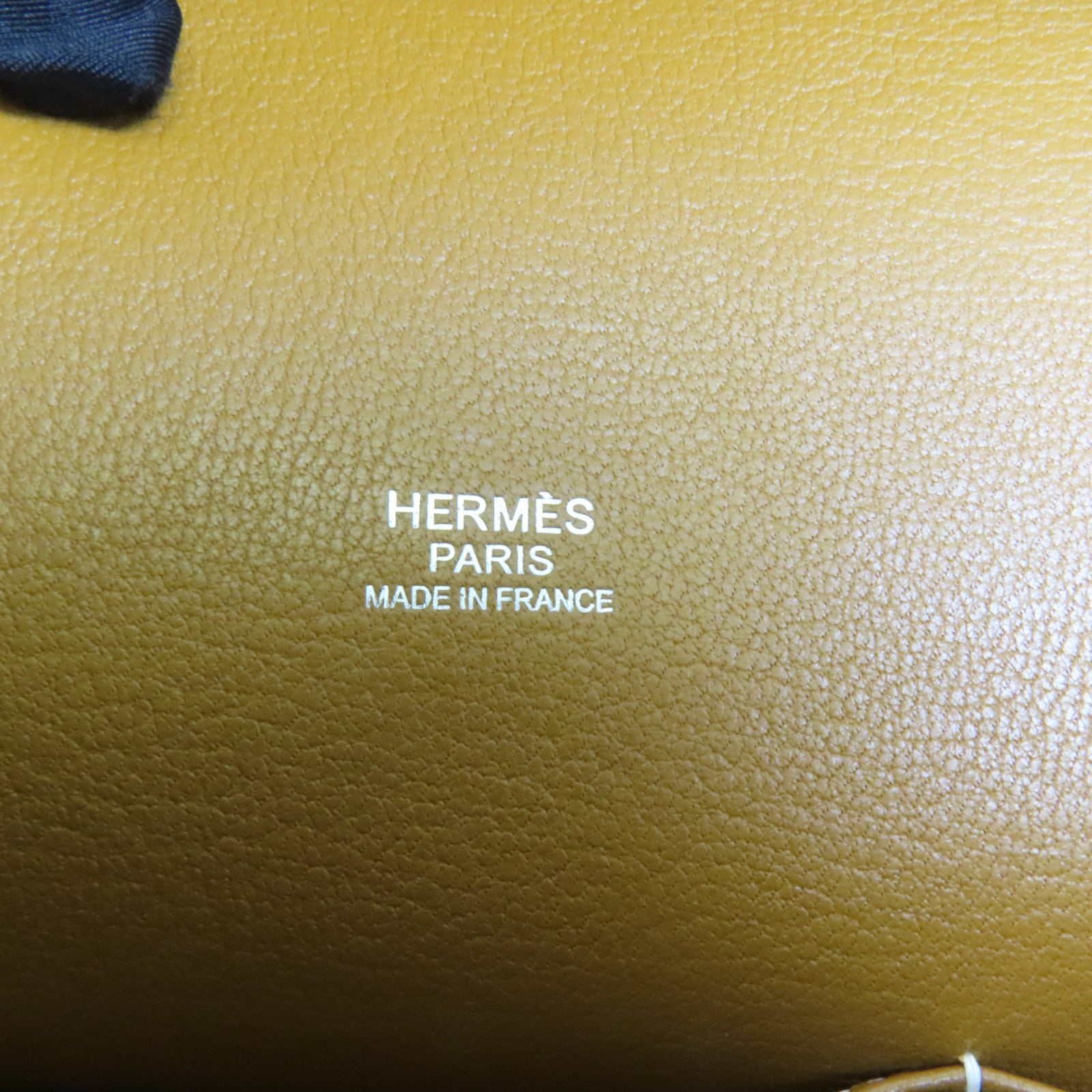 HERMES Clemence皮革Jypsiere 31銀扣肩背袋Gold