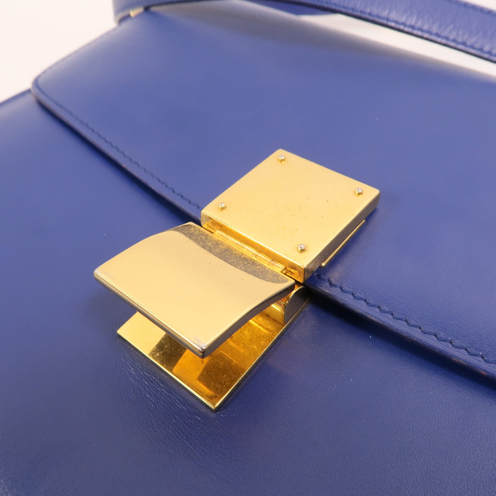CELINE 牛皮皮革Classic Box金扣肩背袋