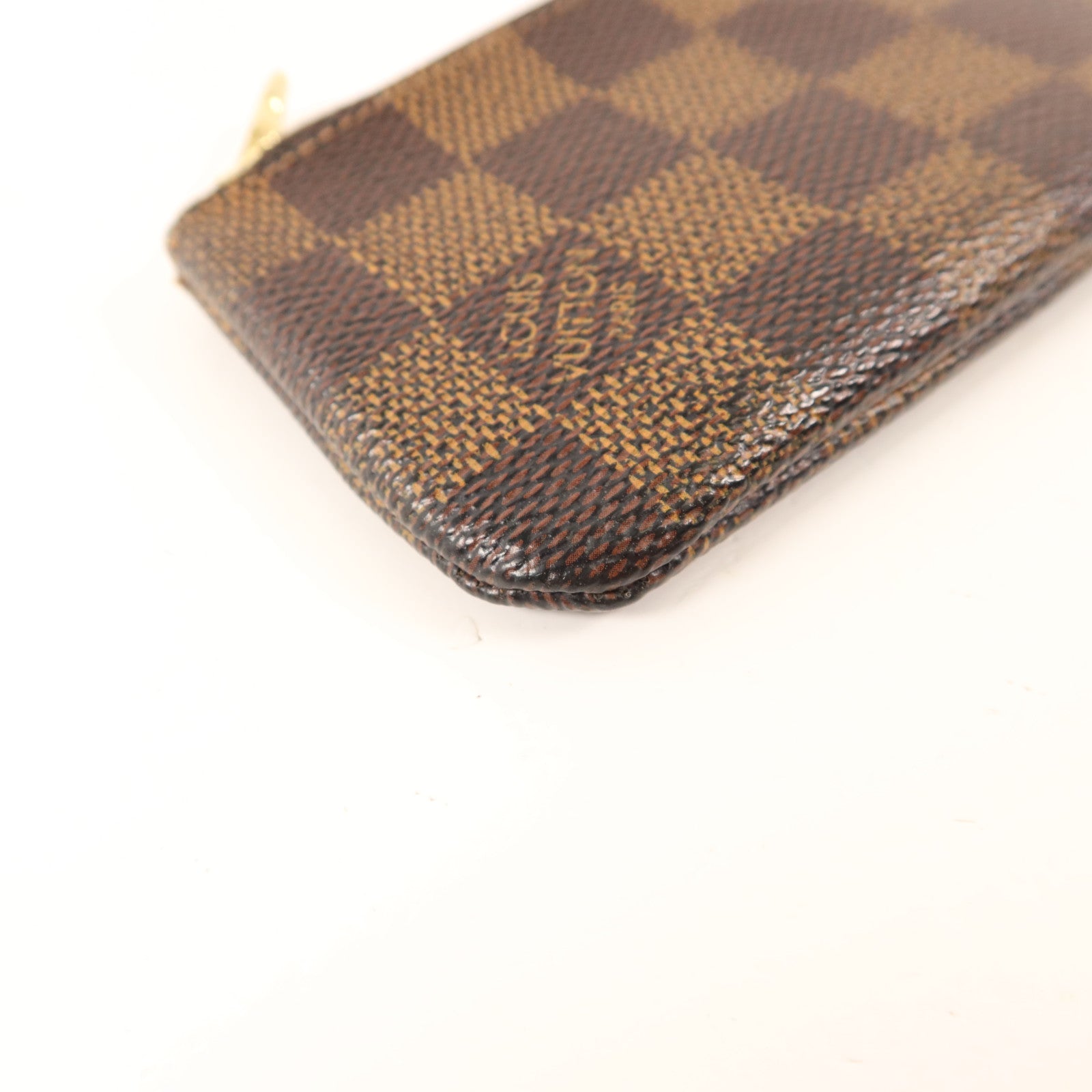 LOUIS VUITTON Damier Pochette Cles金扣零錢包