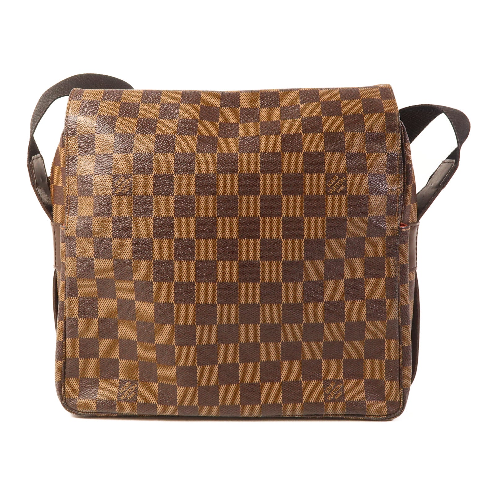 LOUIS VUITTON Damier Naviglio金扣肩背袋