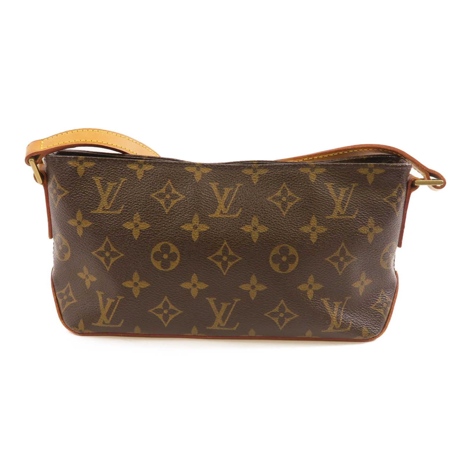 LOUIS VUITTON Monogram Trotteur金扣肩背袋啡色