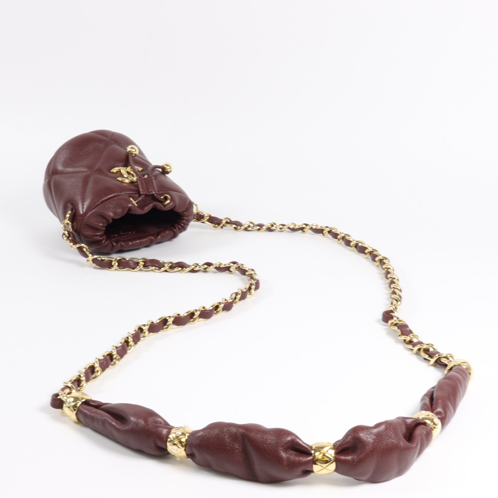 CHANEL 羊皮皮革Chain Shoulder鏈帶肩背袋