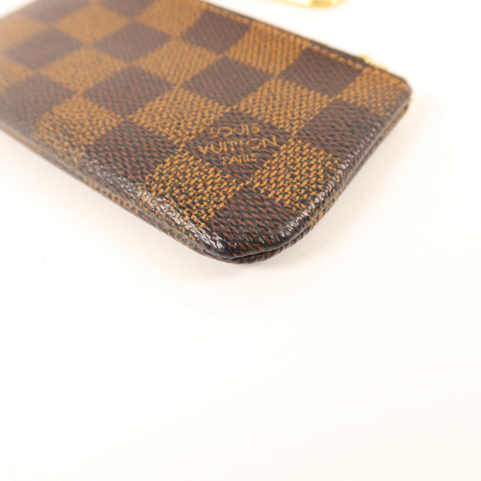 LOUIS VUITTON Damier Pochette Cles金扣零錢包
