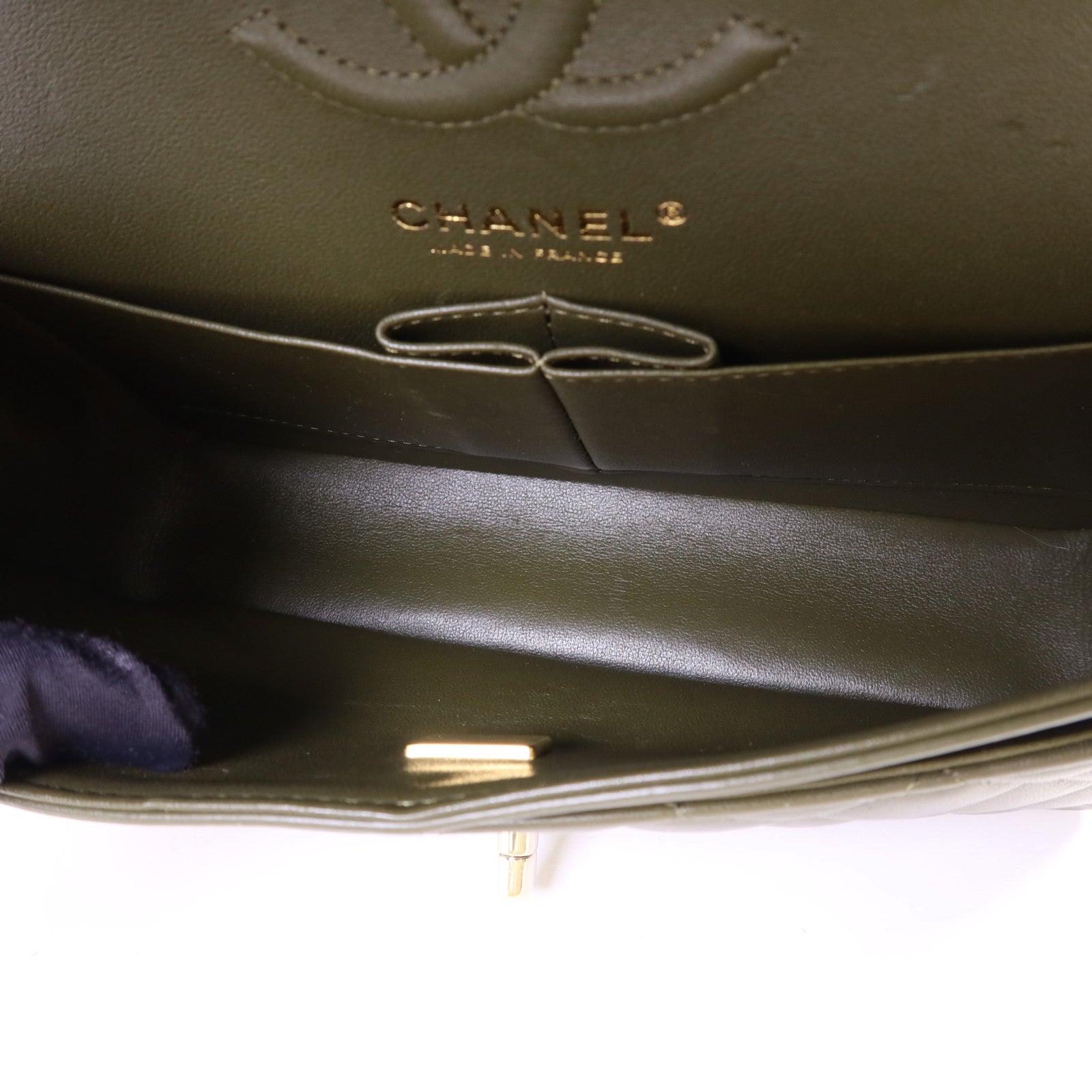 CHANEL 羊皮皮革Classic 23金扣鏈帶肩背袋