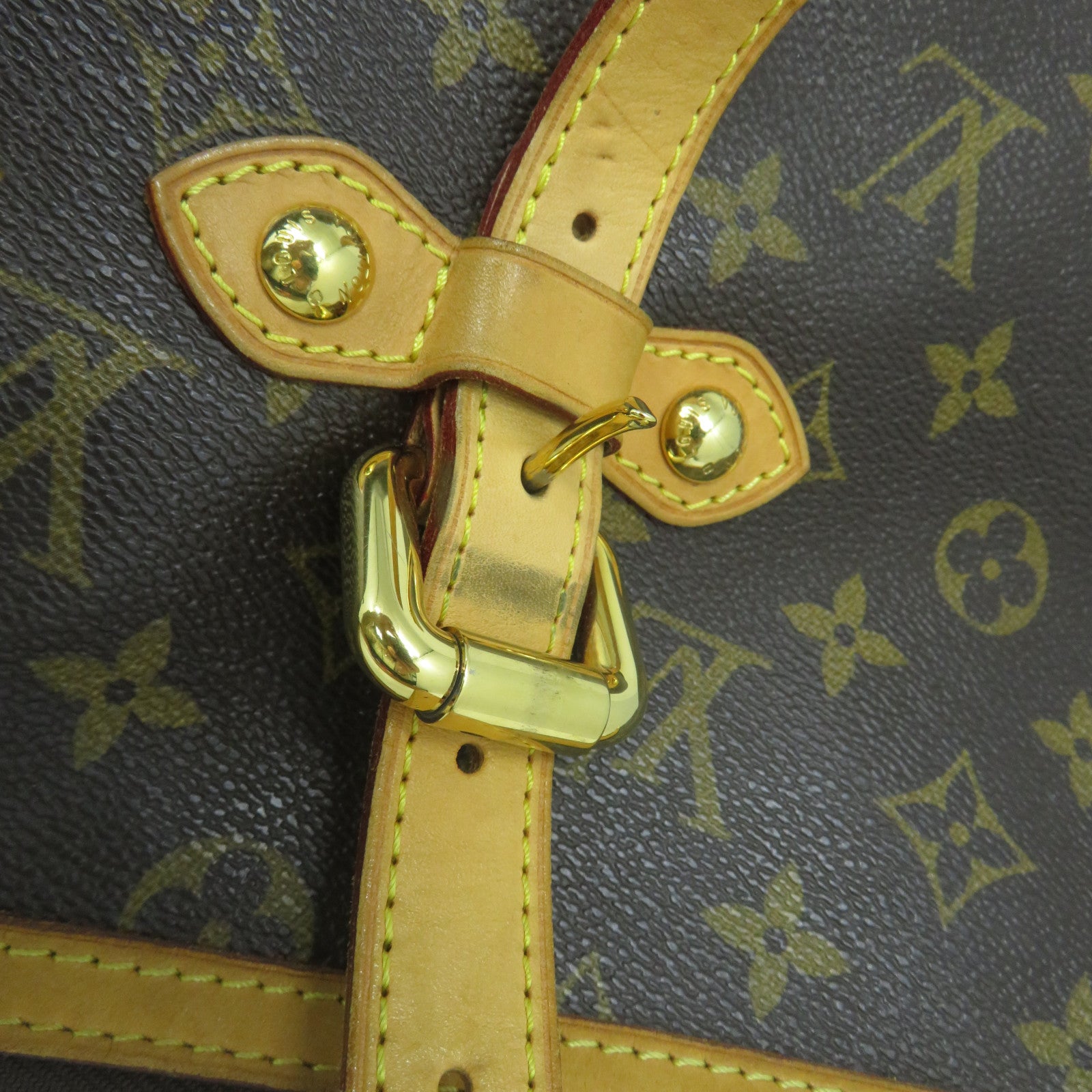 LOUIS VUITTON 【激減優惠】Monogram Palermo GM金扣手挽肩背兩用袋啡色