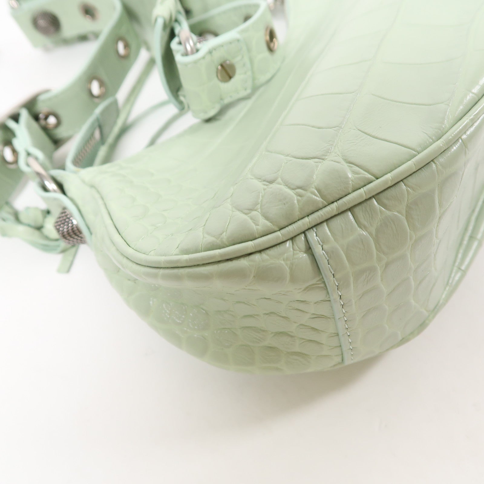 BALENCIAGA 羊皮皮革Le Cagole XS銀扣肩背袋