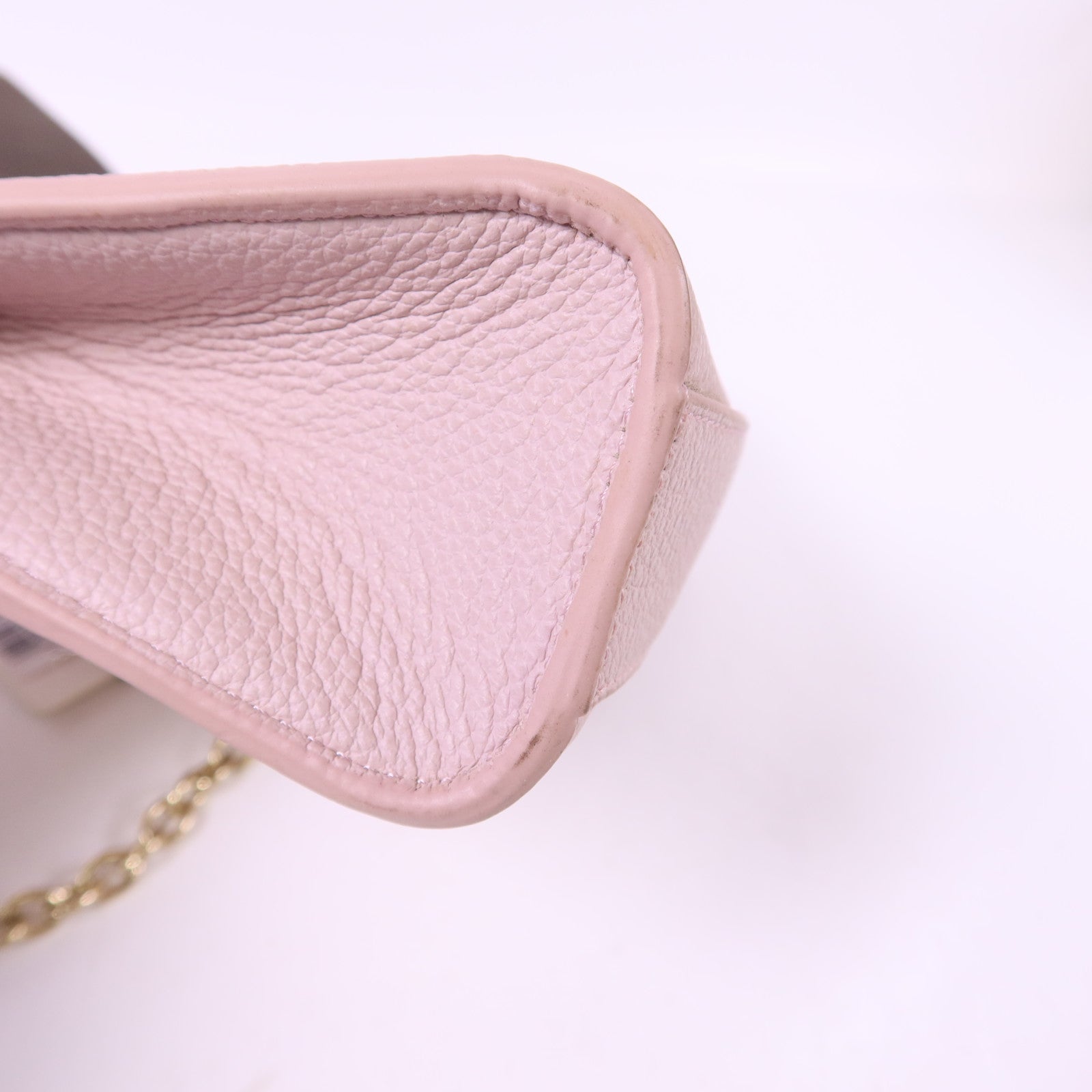 Furla 牛皮皮革Chain Shoulder Bag金扣鏈帶肩背袋