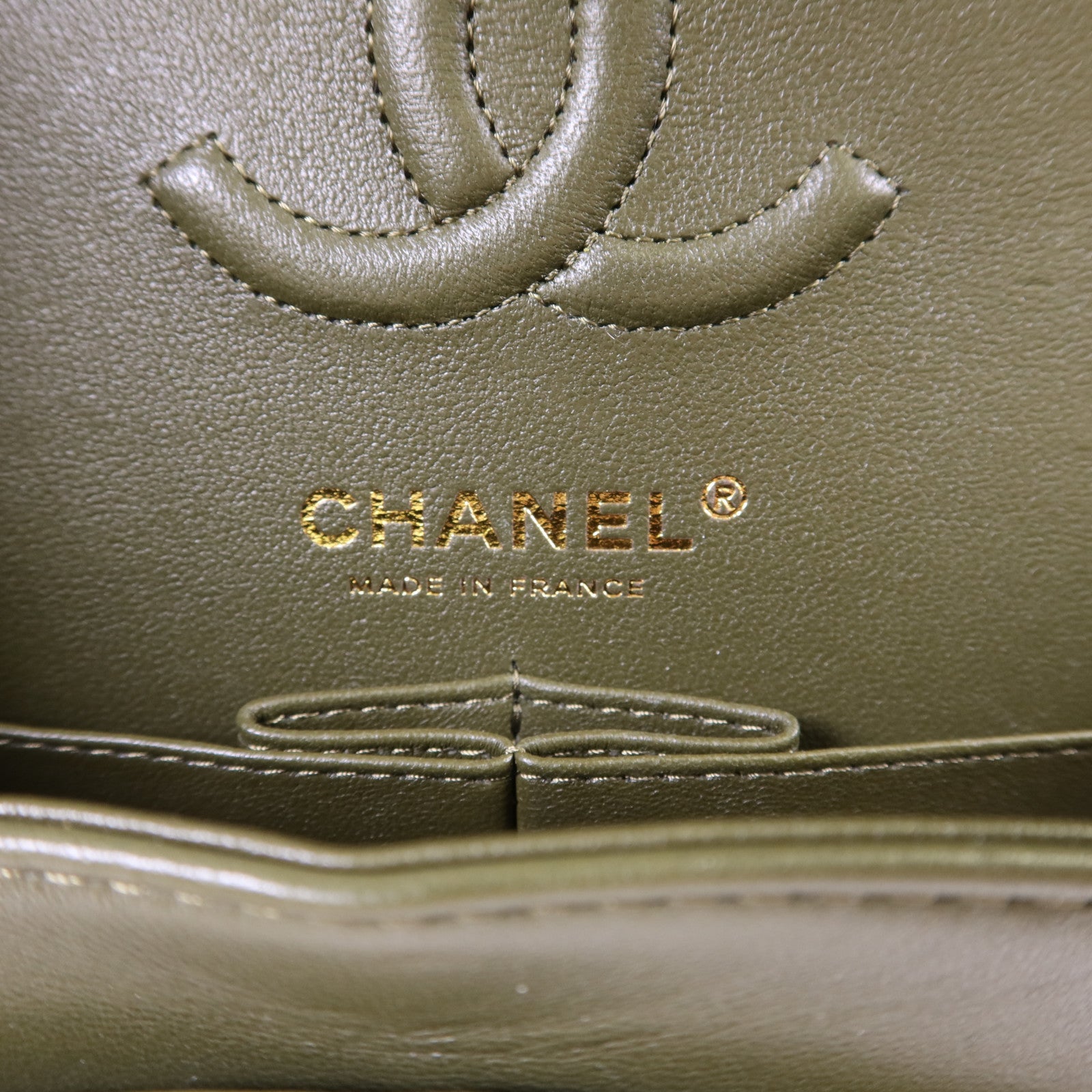 CHANEL 羊皮皮革Classic 23金扣鏈帶肩背袋