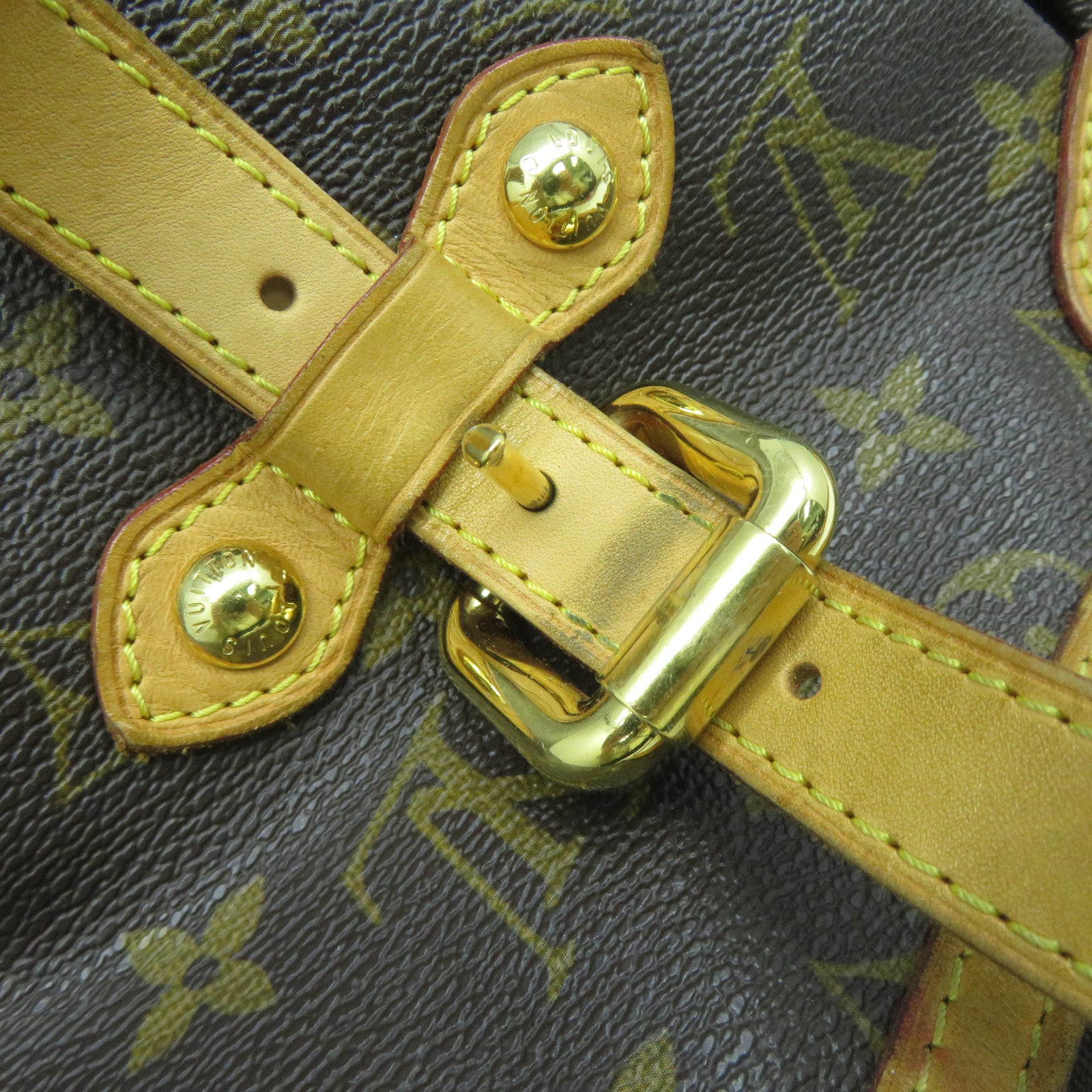 LOUIS VUITTON 【激減優惠】Monogram Palermo GM金扣手挽肩背兩用袋啡色