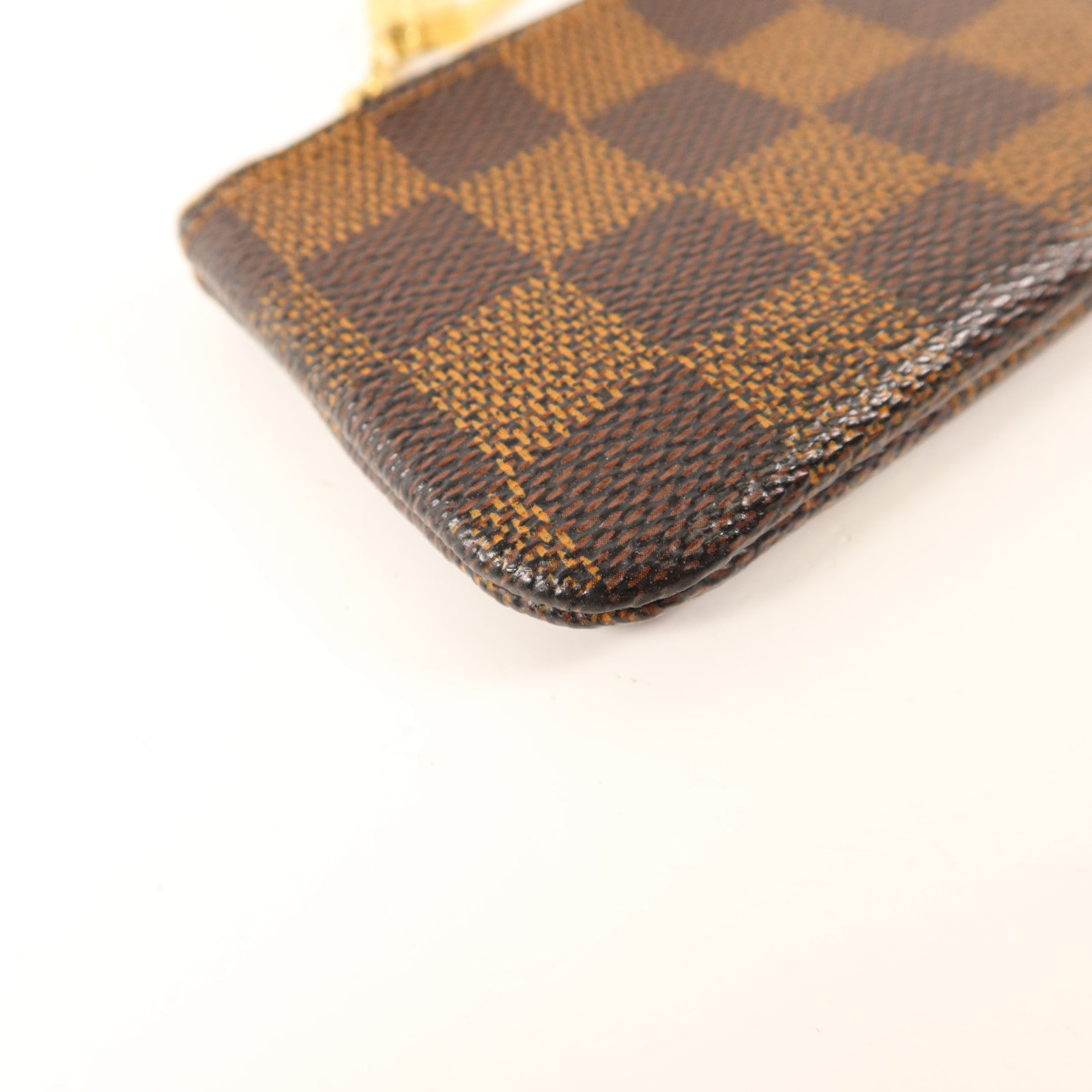 LOUIS VUITTON Damier Pochette Cles金扣零錢包