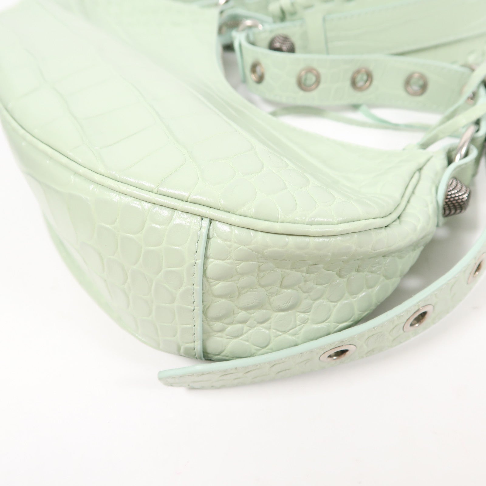 BALENCIAGA 羊皮皮革Le Cagole XS銀扣肩背袋