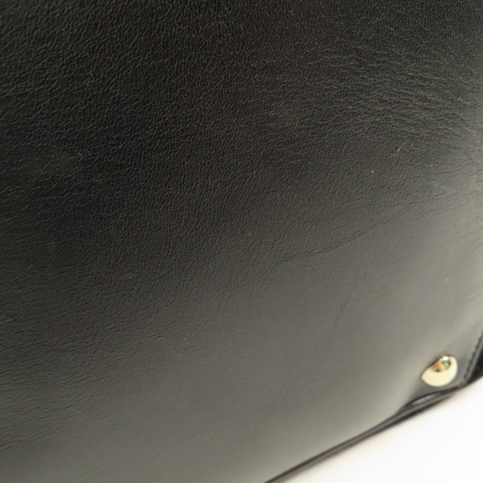 GUCCI GG GHW Hand Bag Suede/Leather 162880 Black