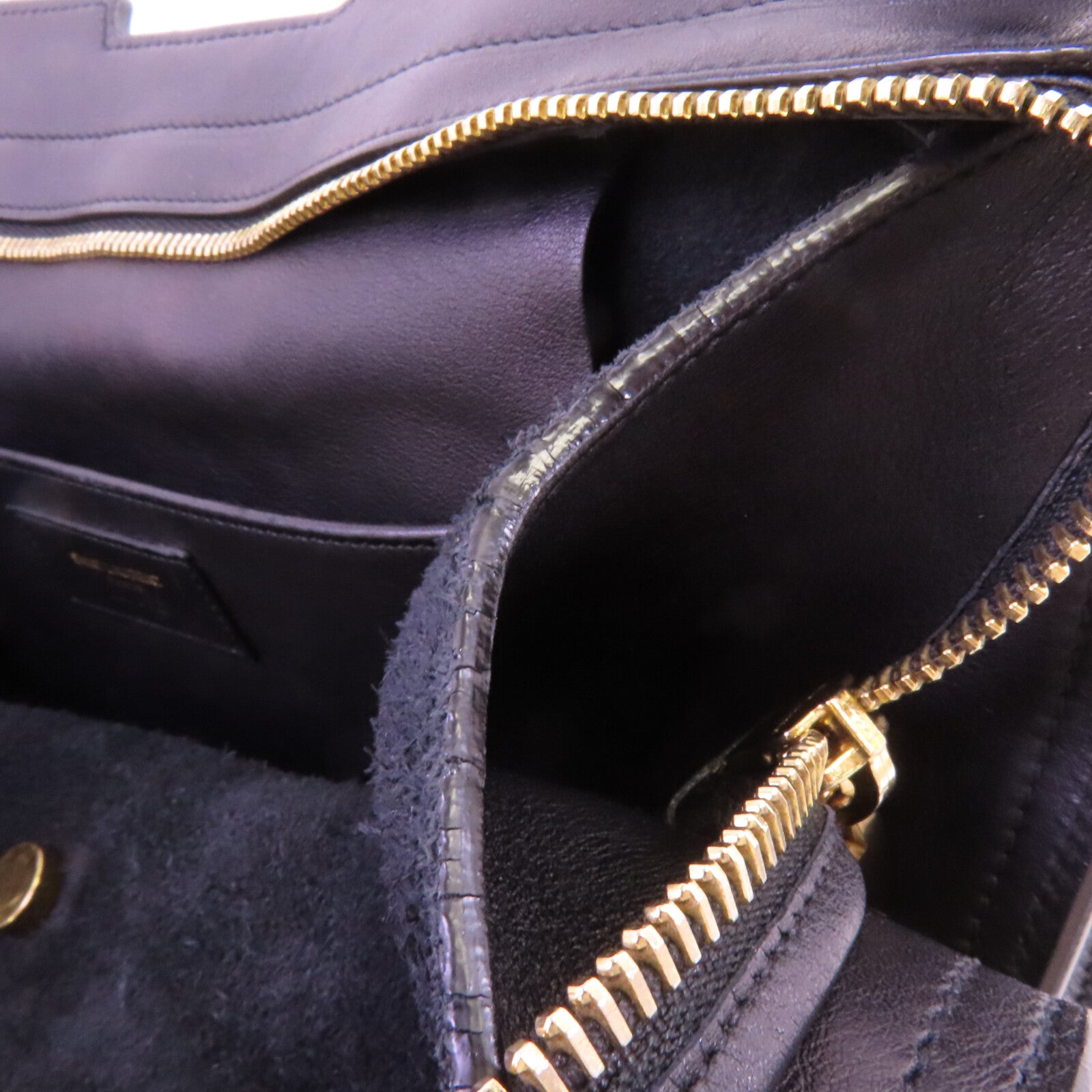 SAINT LAURENT 牛皮皮革2Way Shoulder Bag金扣手挽肩背兩用袋