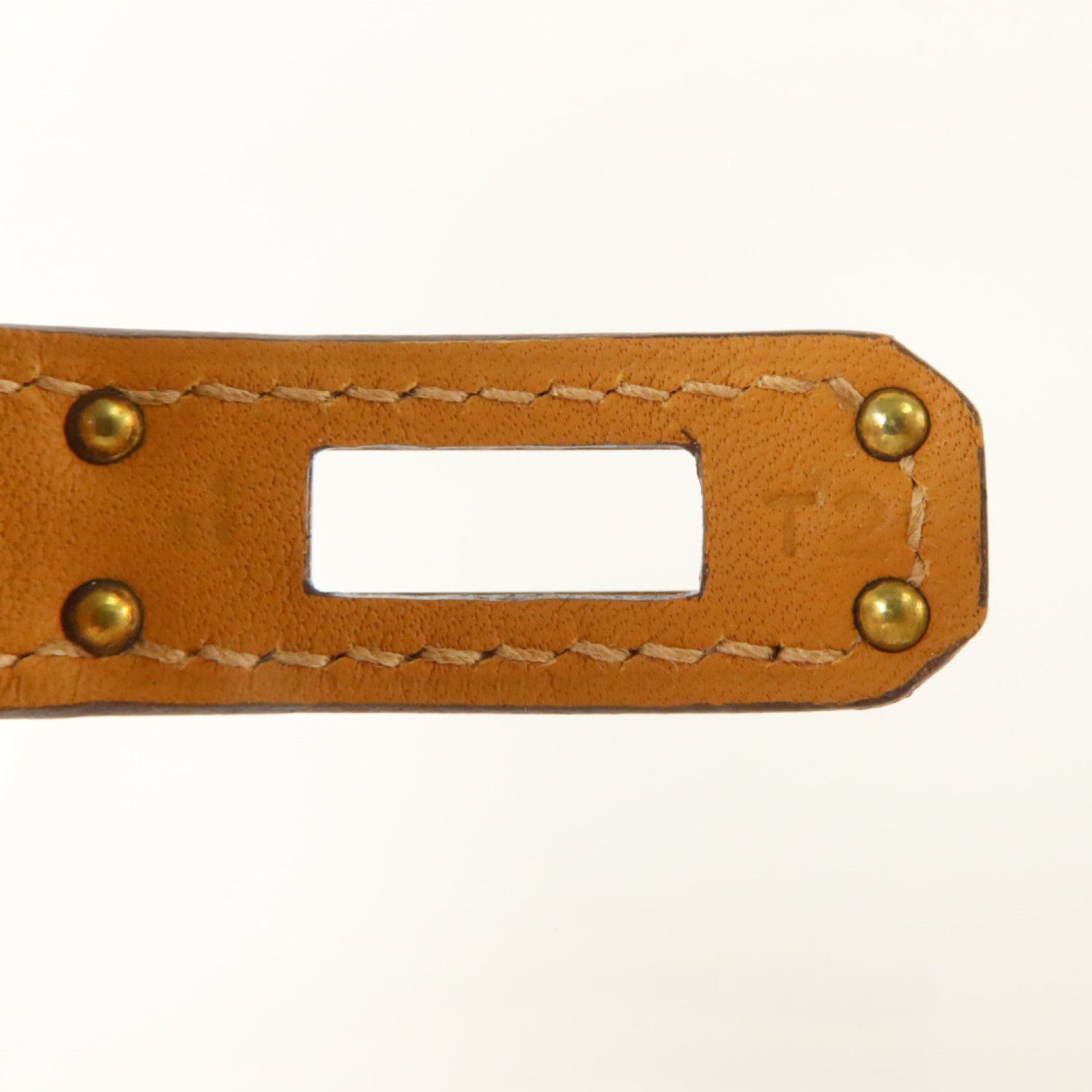 HERMES Epsom皮革Kelly Double Tour Bracelet金扣手鏈Etoupe