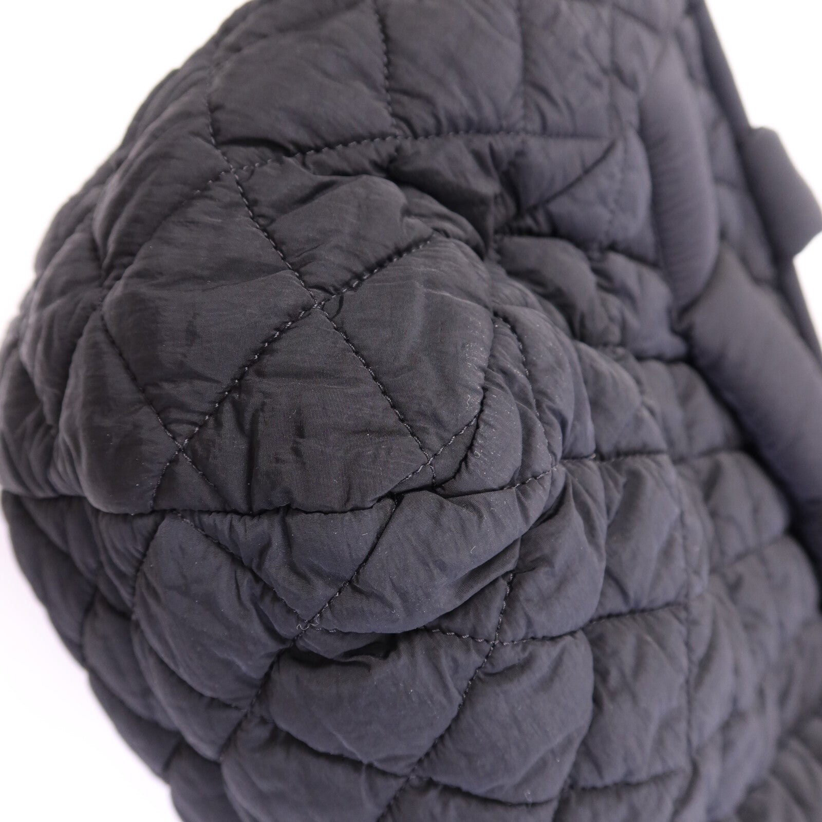 CHANEL 尼龍Coco CoCoon銀扣手挽袋