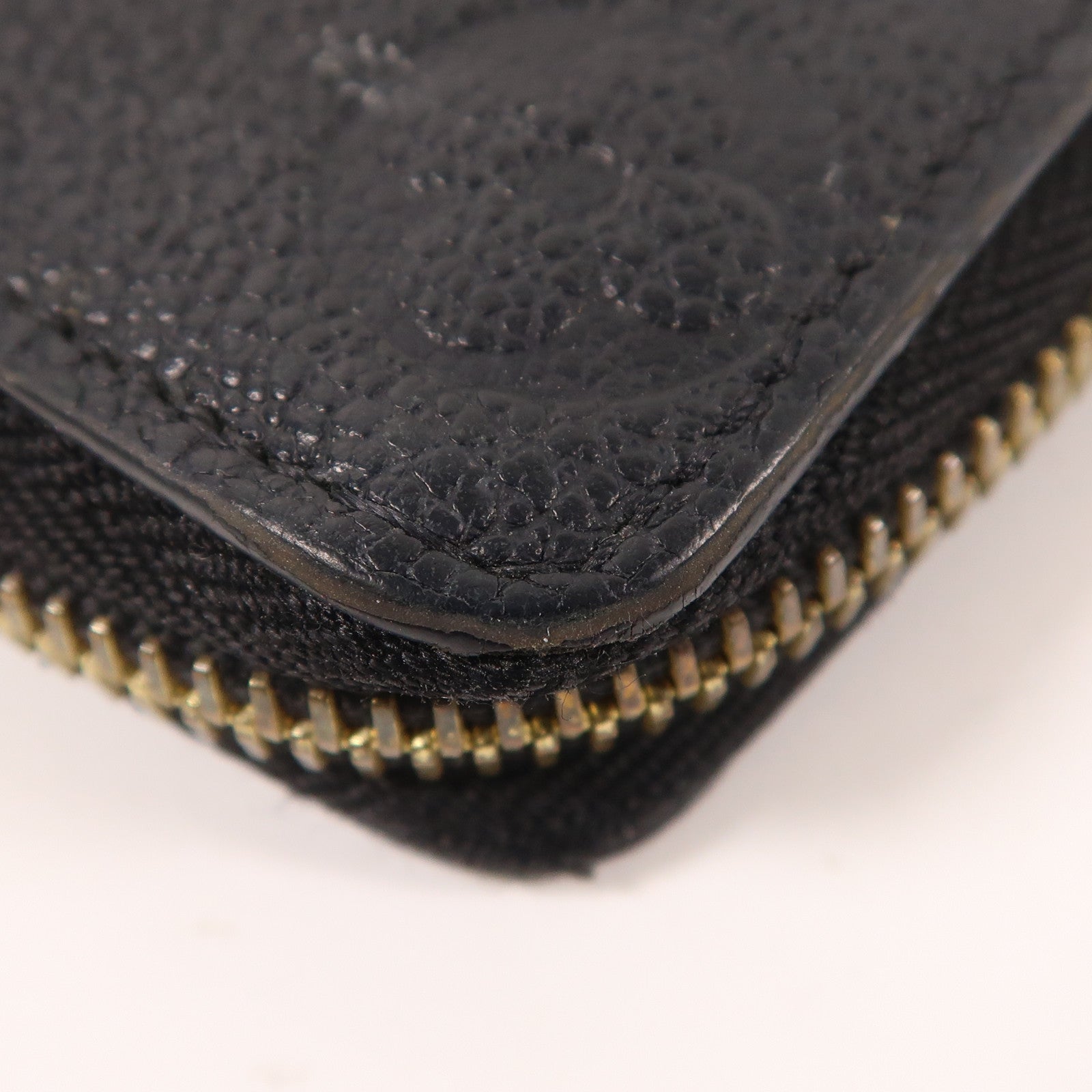 LOUIS VUITTON Monogram Empreinte Clemence Wallet金扣拉鏈長錢包