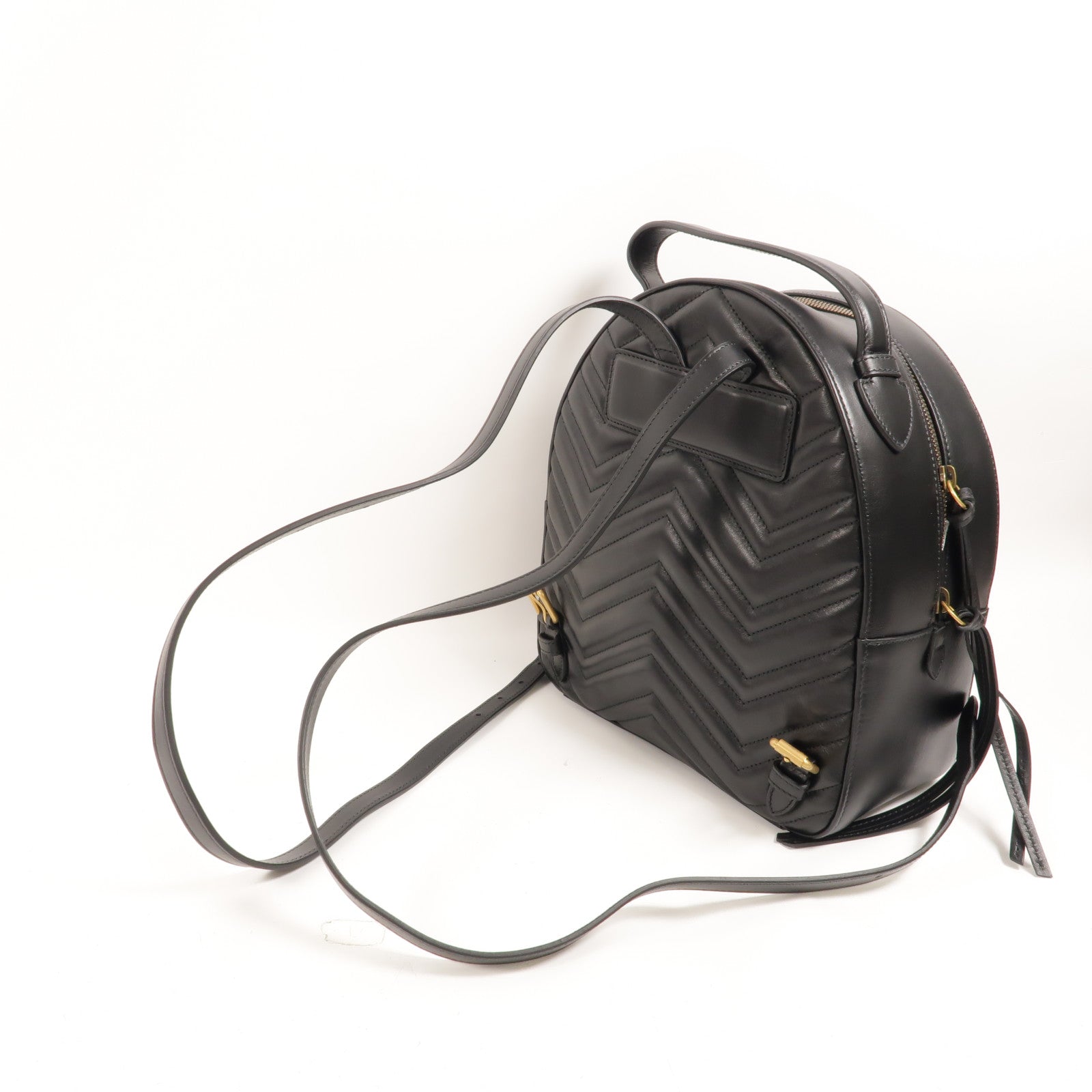 GUCCI 牛皮皮革GG Marmont Backpack/Rucksack背包