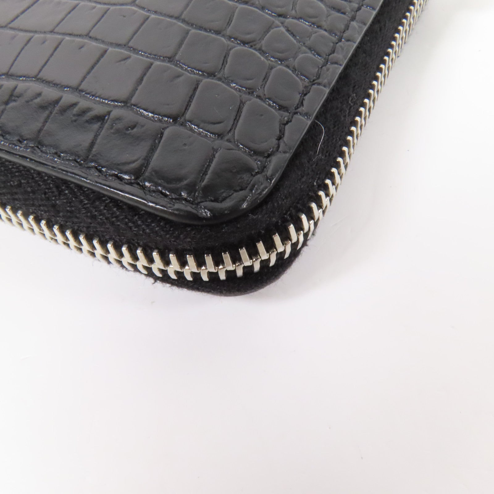 SAINT LAURENT 牛皮皮革Embossed Wallet銀扣錢包