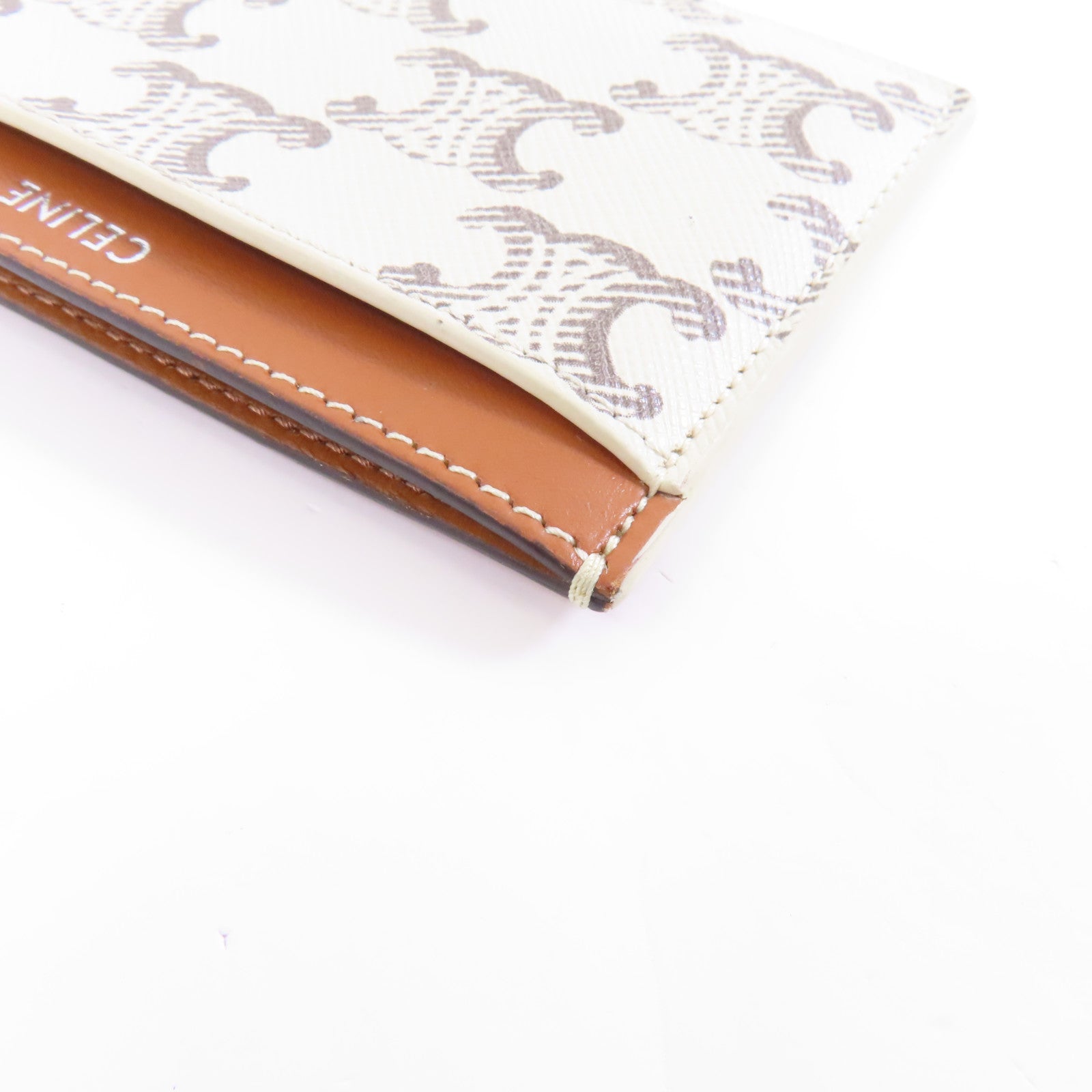 CELINE 塗層帆布Card Case卡片套米色
