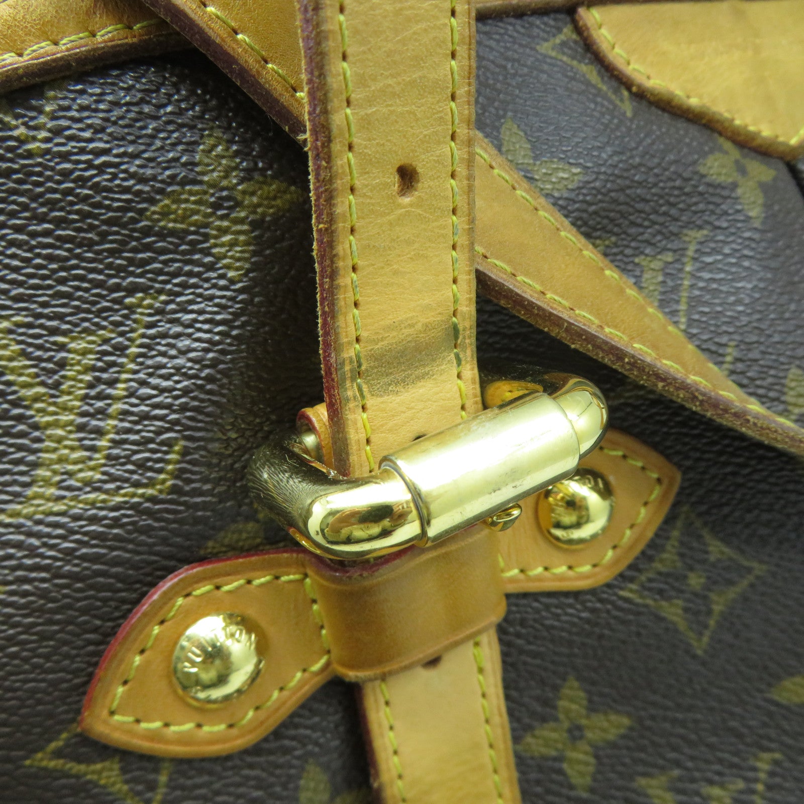 LOUIS VUITTON 【激減優惠】Monogram Palermo GM金扣手挽肩背兩用袋啡色
