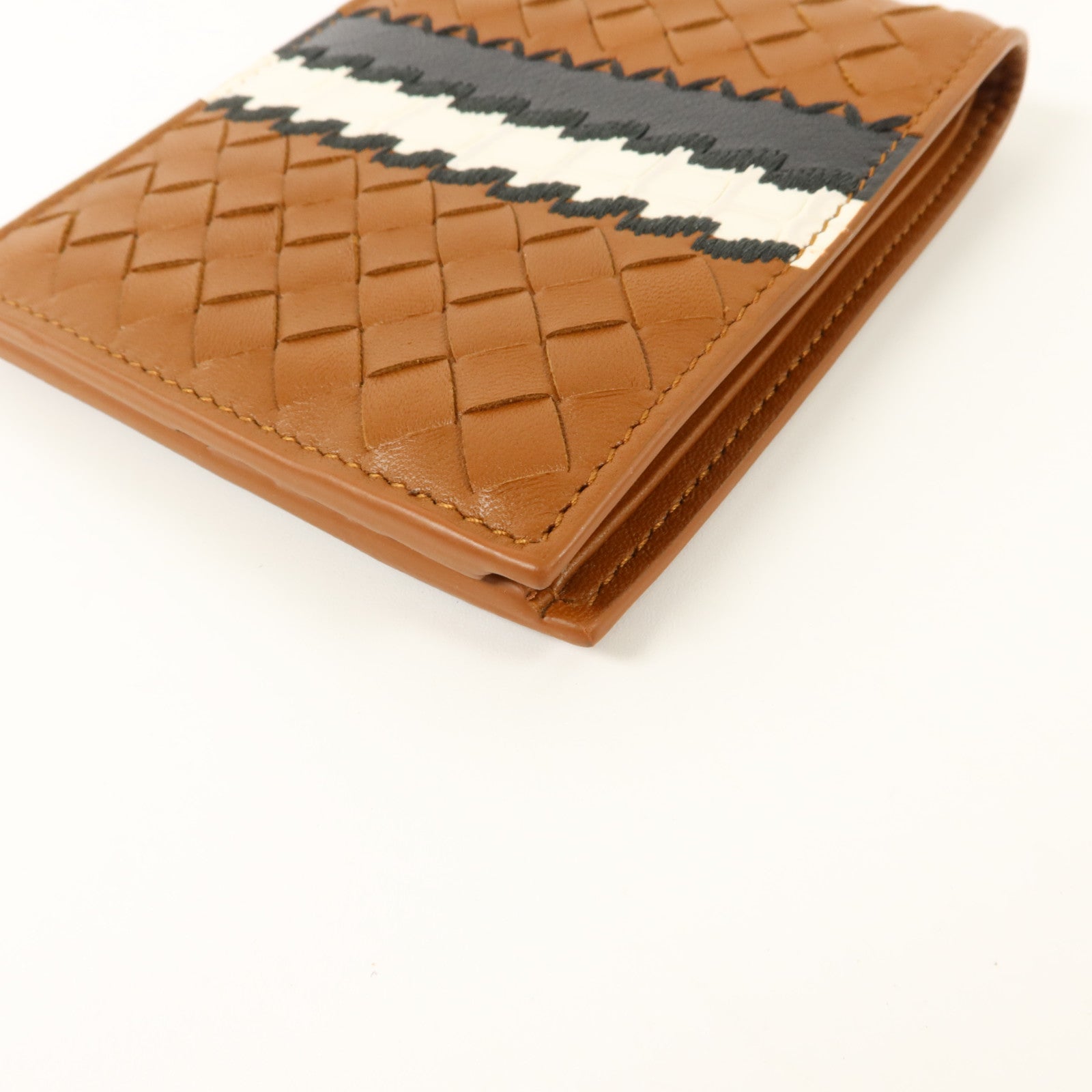 BOTTEGA VENETA 織紋皮革/鱷魚皮革Bifold Wallet錢包