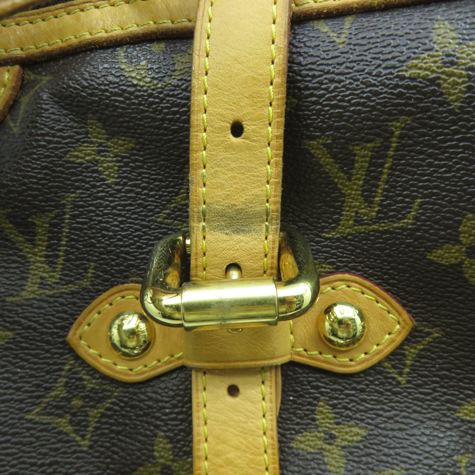 LOUIS VUITTON 【激減優惠】Monogram Palermo GM金扣手挽肩背兩用袋啡色
