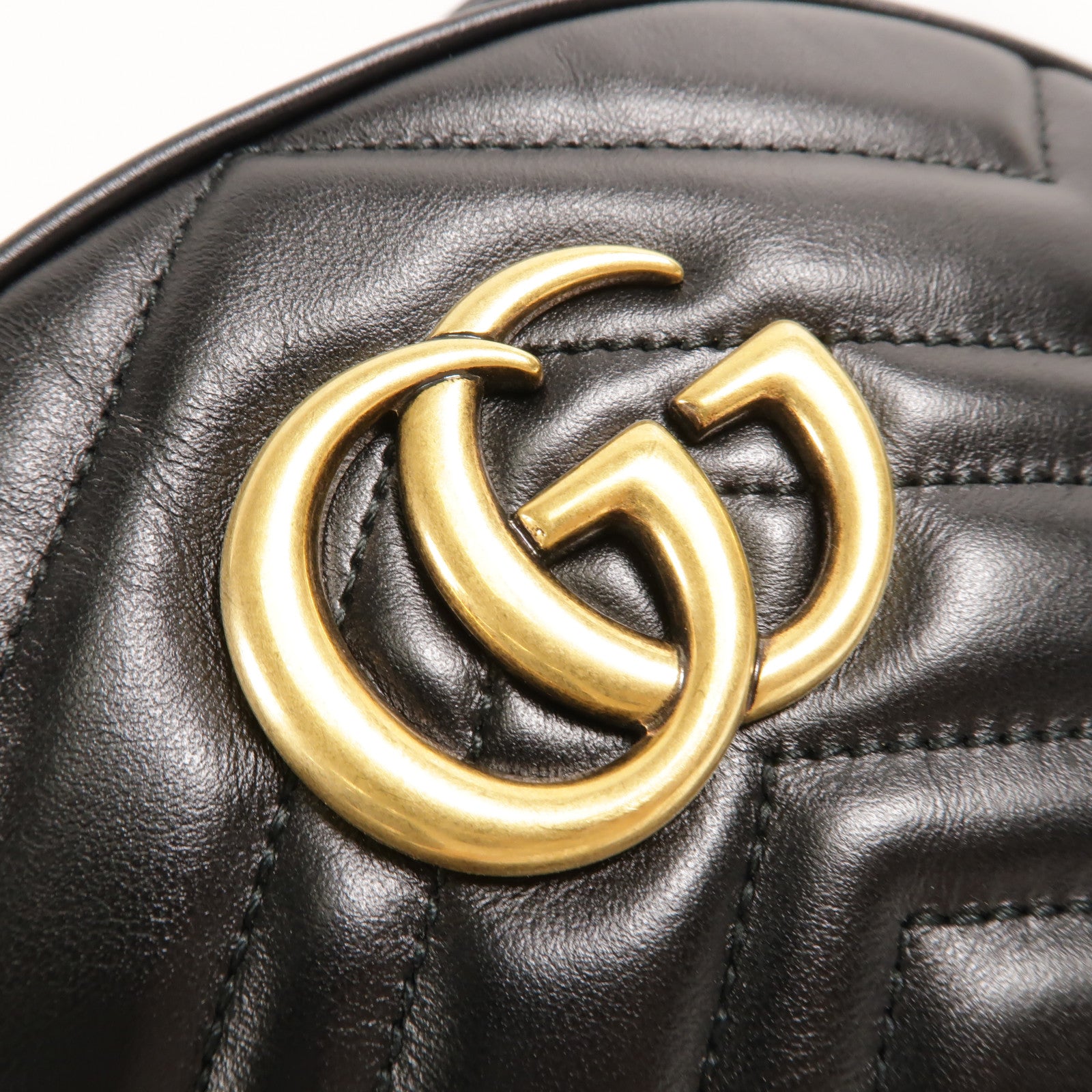 GUCCI 牛皮皮革GG Marmont Backpack/Rucksack背包