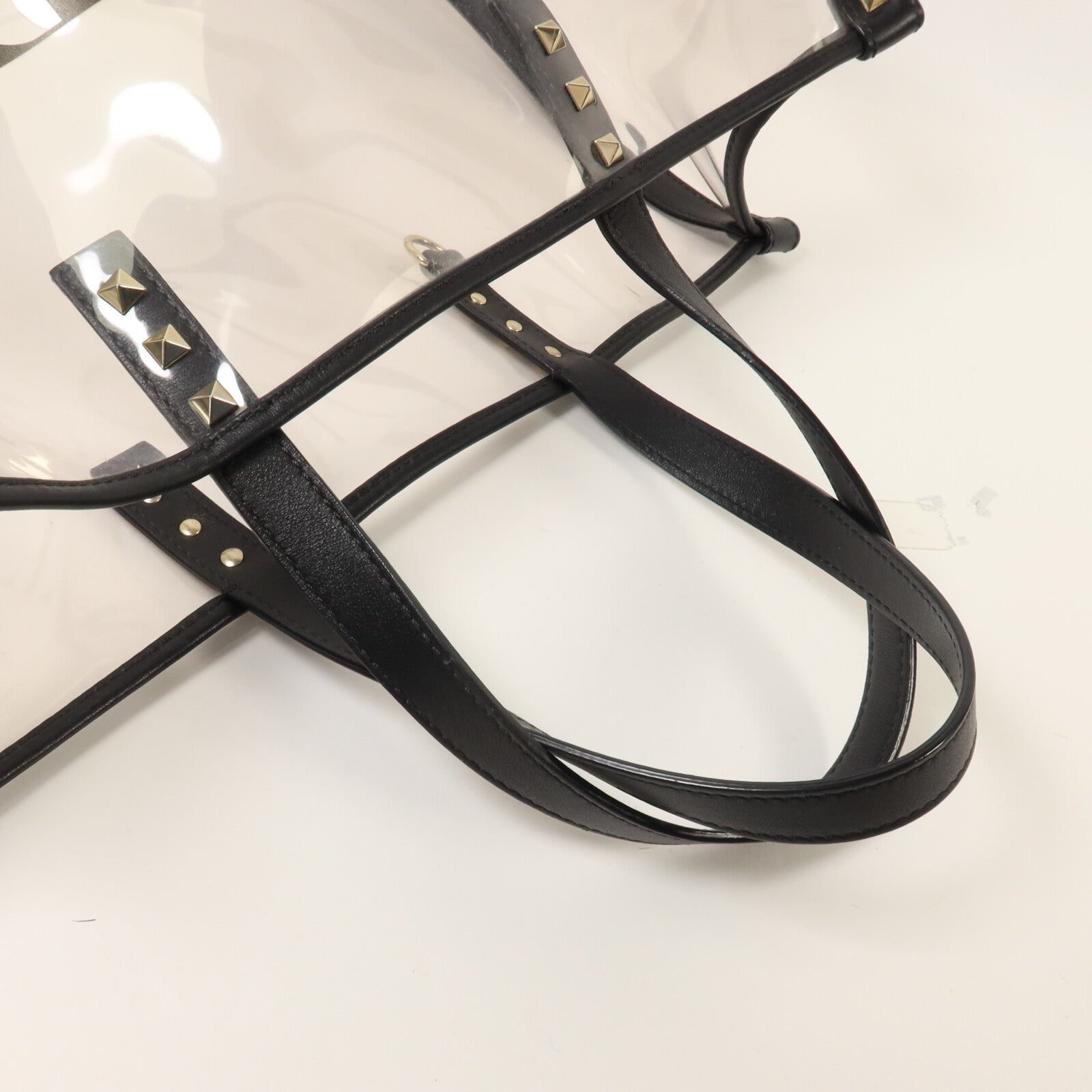 Valentino PVC/牛皮皮革Tote Bag手挽袋
