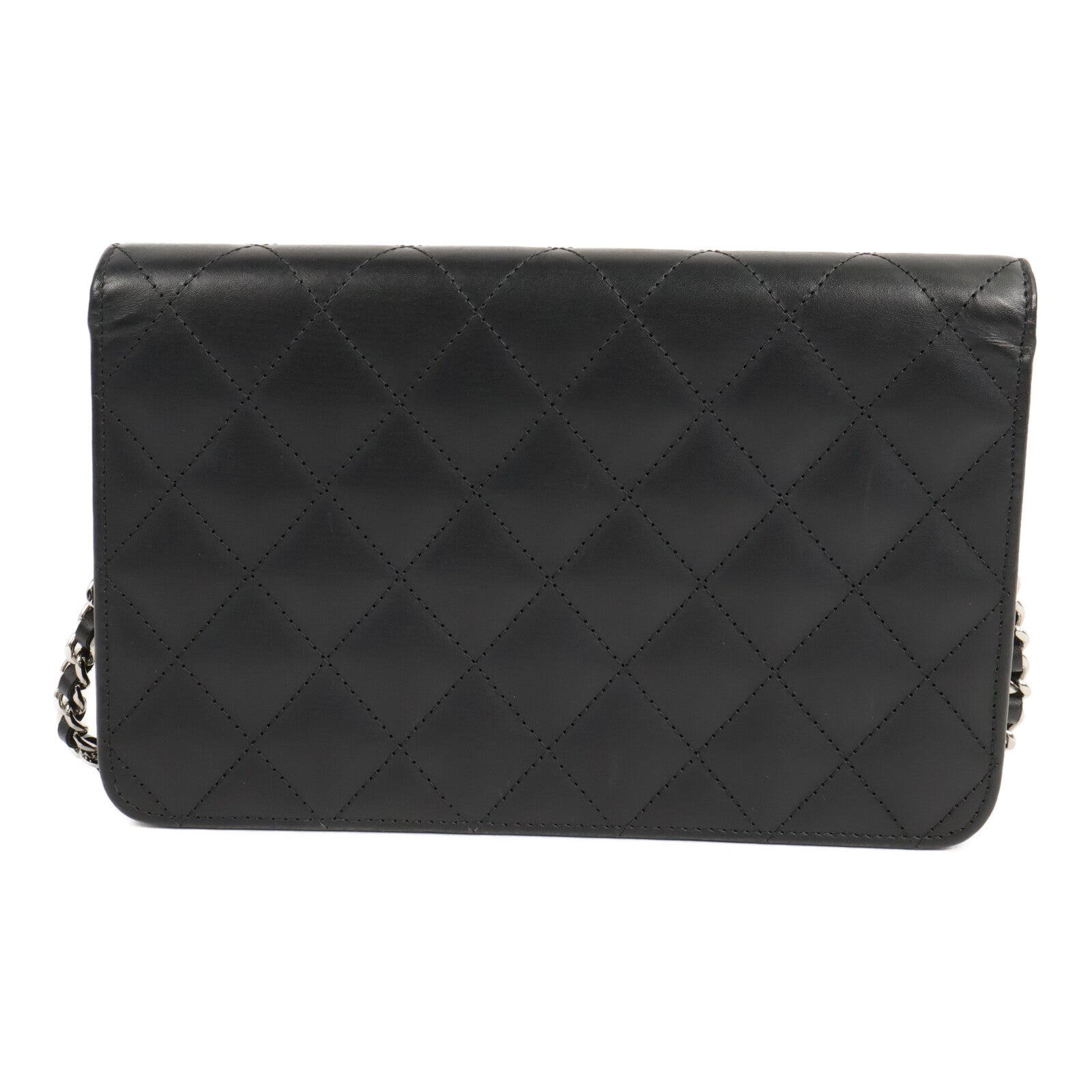 CHANEL 牛皮皮革Cambon Wallet on Chain鏈帶肩背袋
