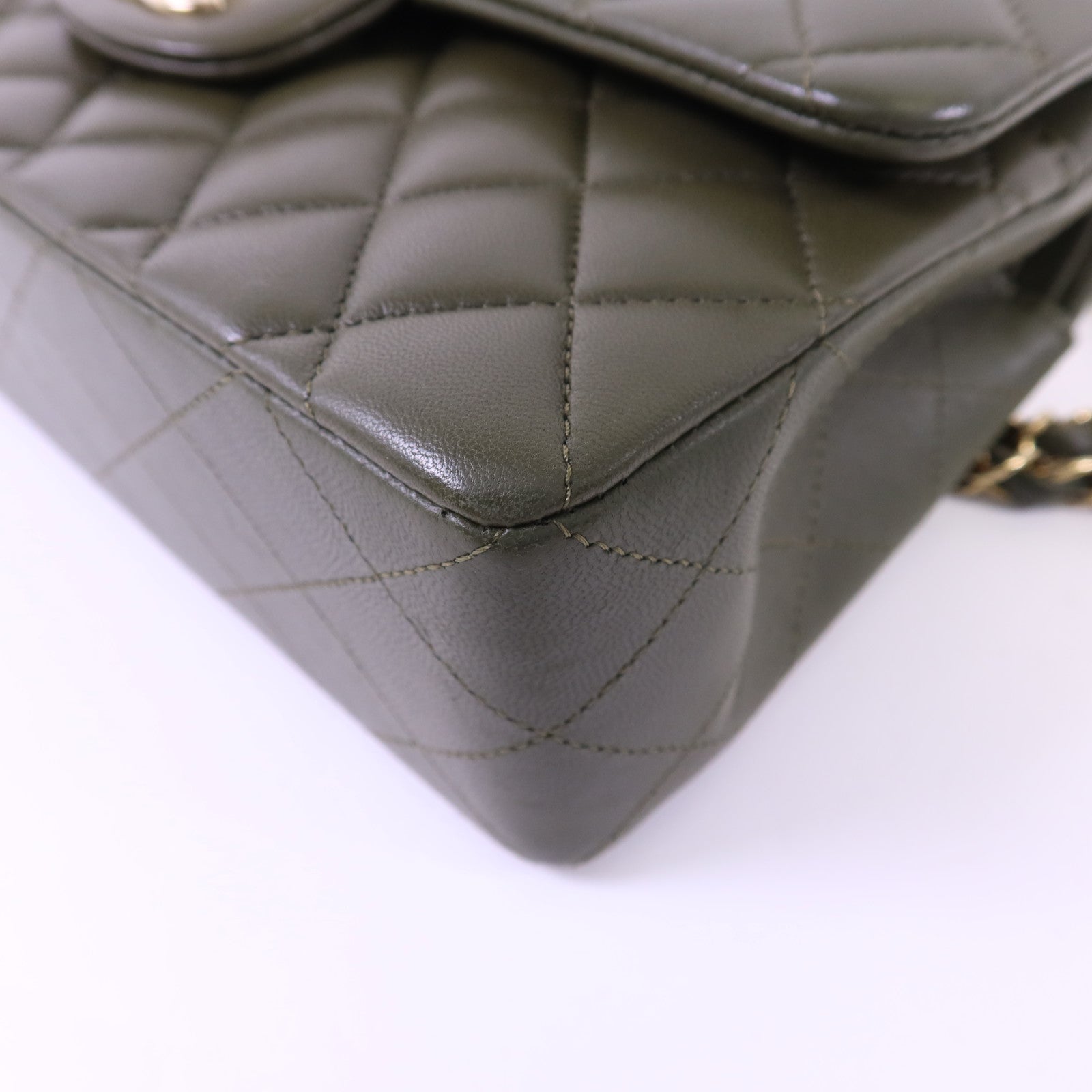 CHANEL 羊皮皮革Classic 23金扣鏈帶肩背袋