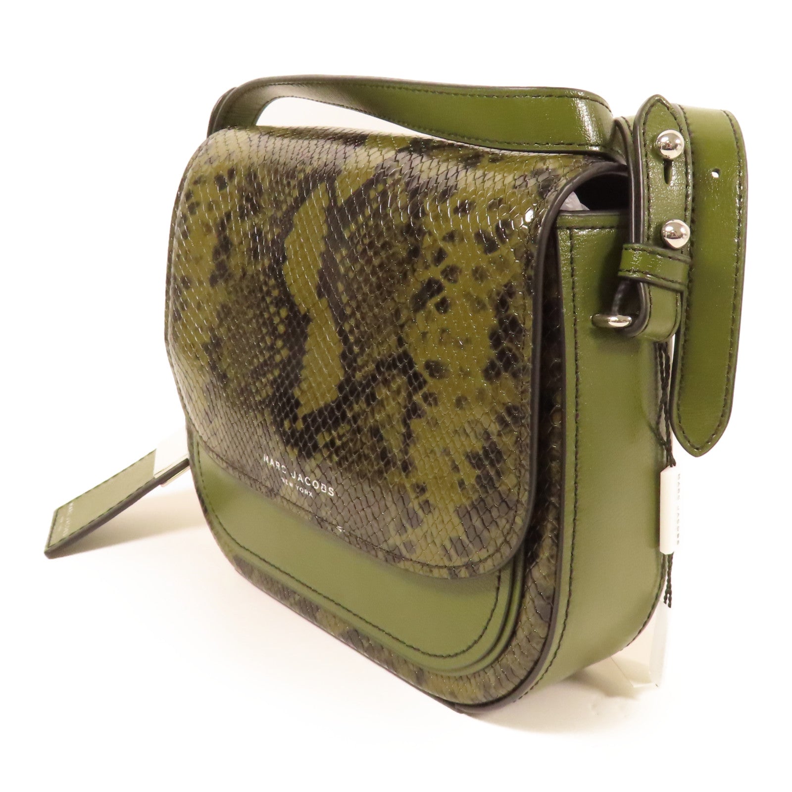 MARC JACOBS 牛皮皮革Shoulder Bag銀扣肩背袋