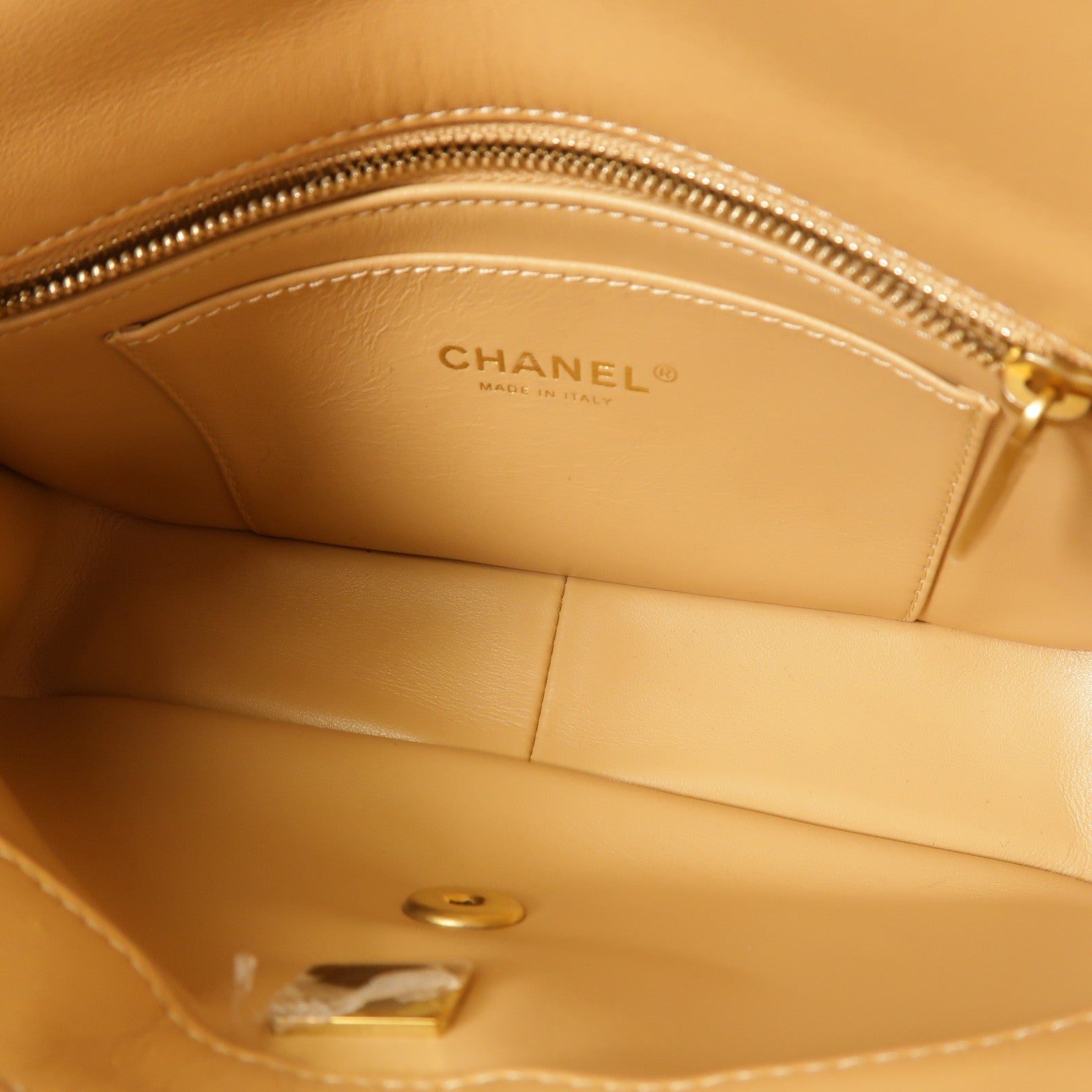 CHANEL 牛皮皮革Flap Bag鏈帶肩背袋