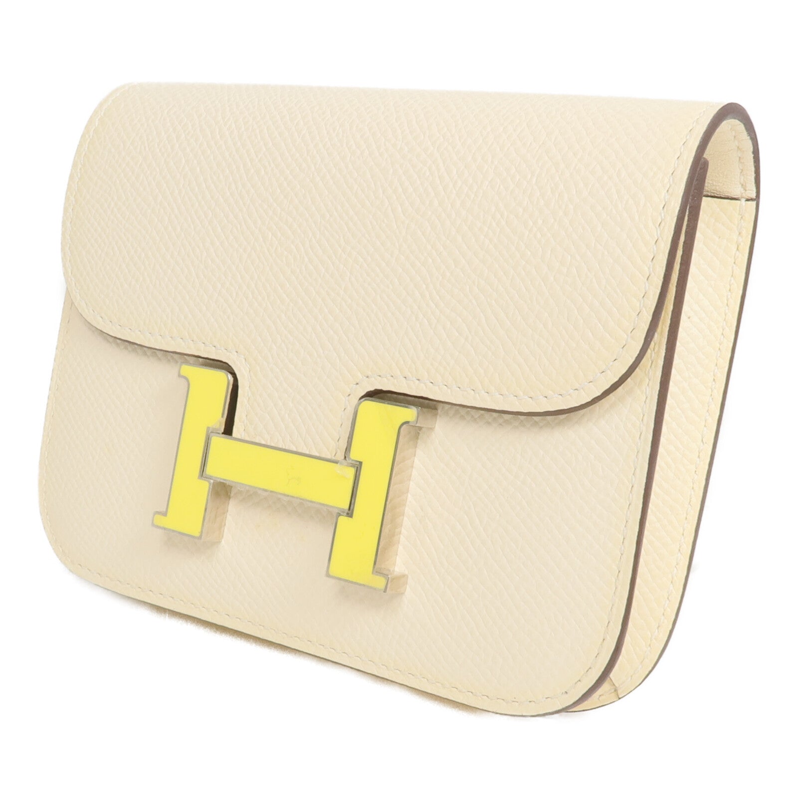 HERMES Epsom皮革Constance Slim Wallet錢包Nata