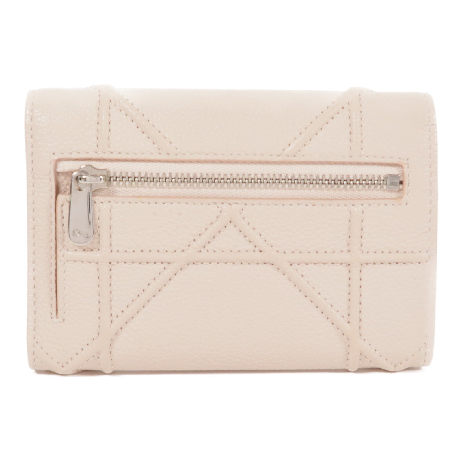 Dior 牛皮皮革Diorama Wallet銀扣錢包