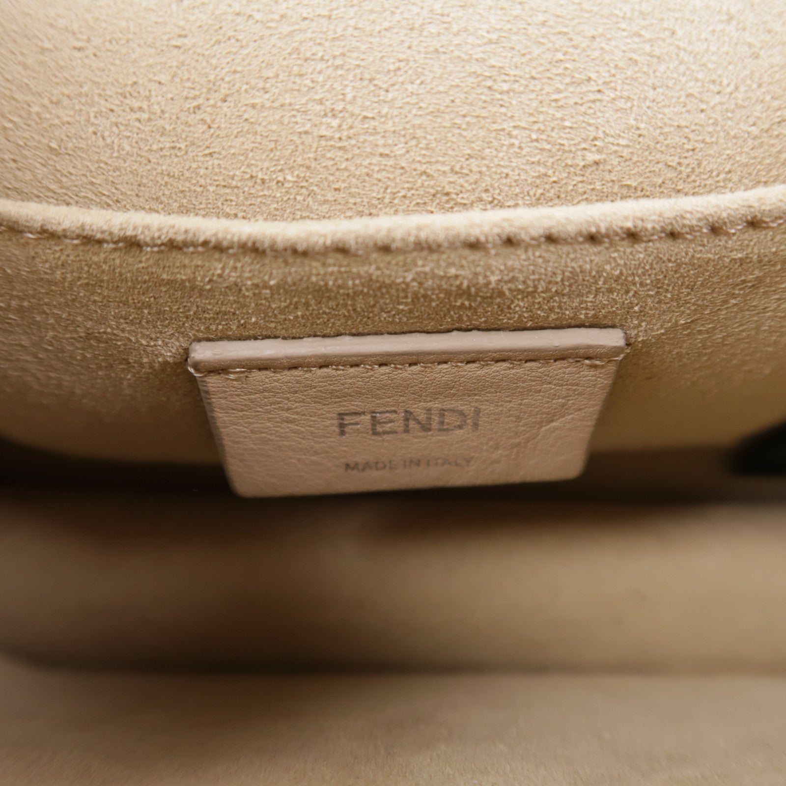 FENDI 【激減優惠】牛皮皮革Chain Shoulder金扣鏈帶肩背袋