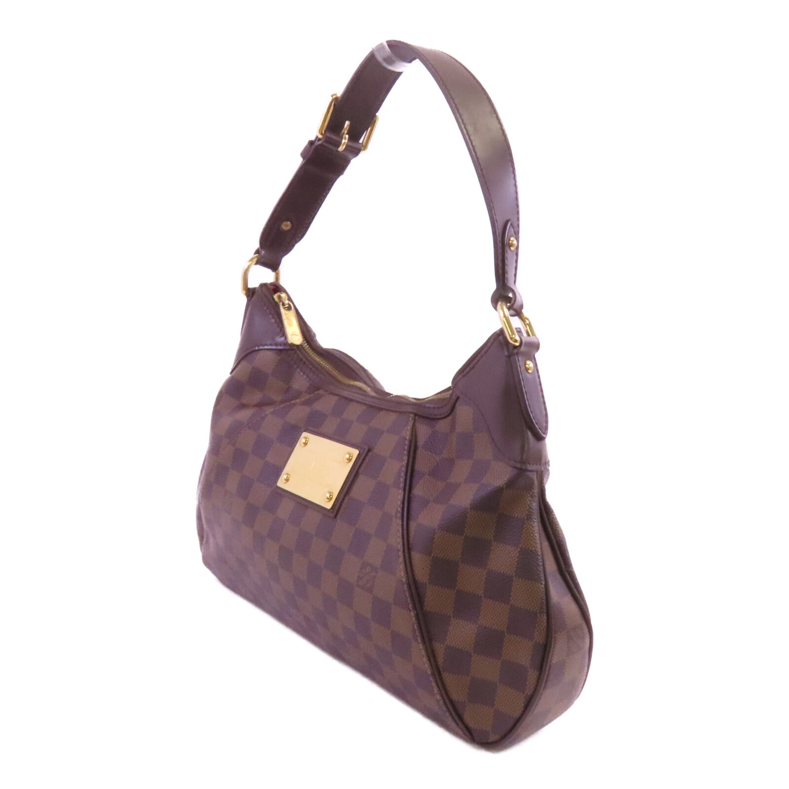 LOUIS VUITTON 【激減優惠】Damier Ebene Thames PM金扣肩背袋