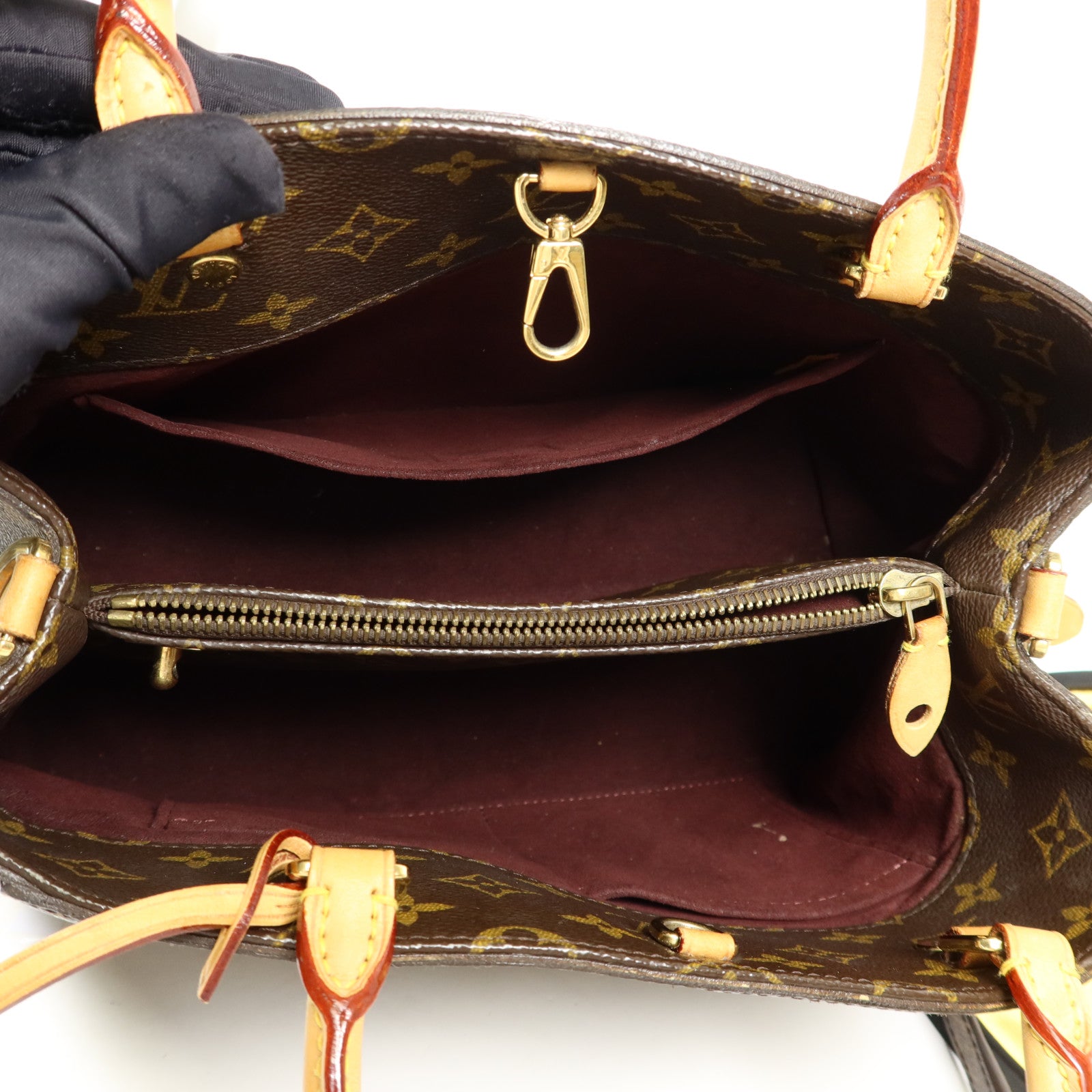 LOUIS VUITTON Monogram Montaigne MM金扣手挽肩背兩用袋