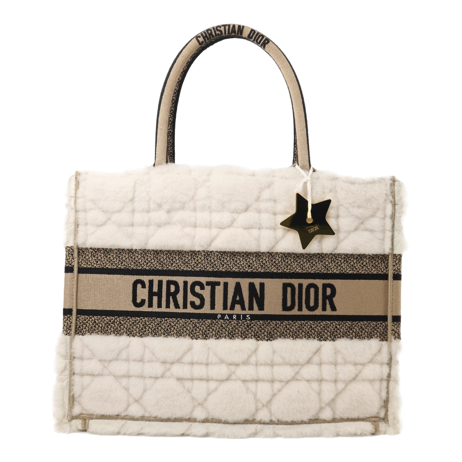 Dior 羊毛/帆布Book Tote Medium手挽袋