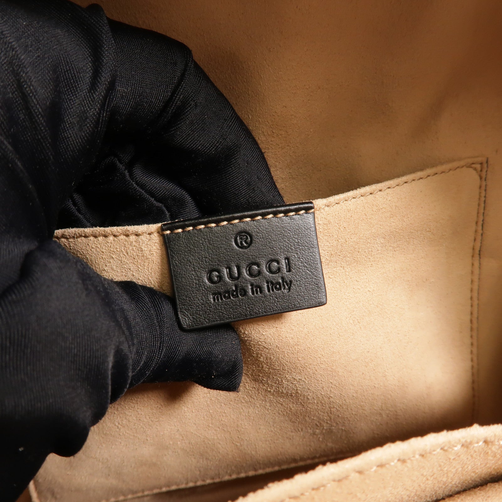 GUCCI 牛皮皮革GG Marmont Backpack/Rucksack背包