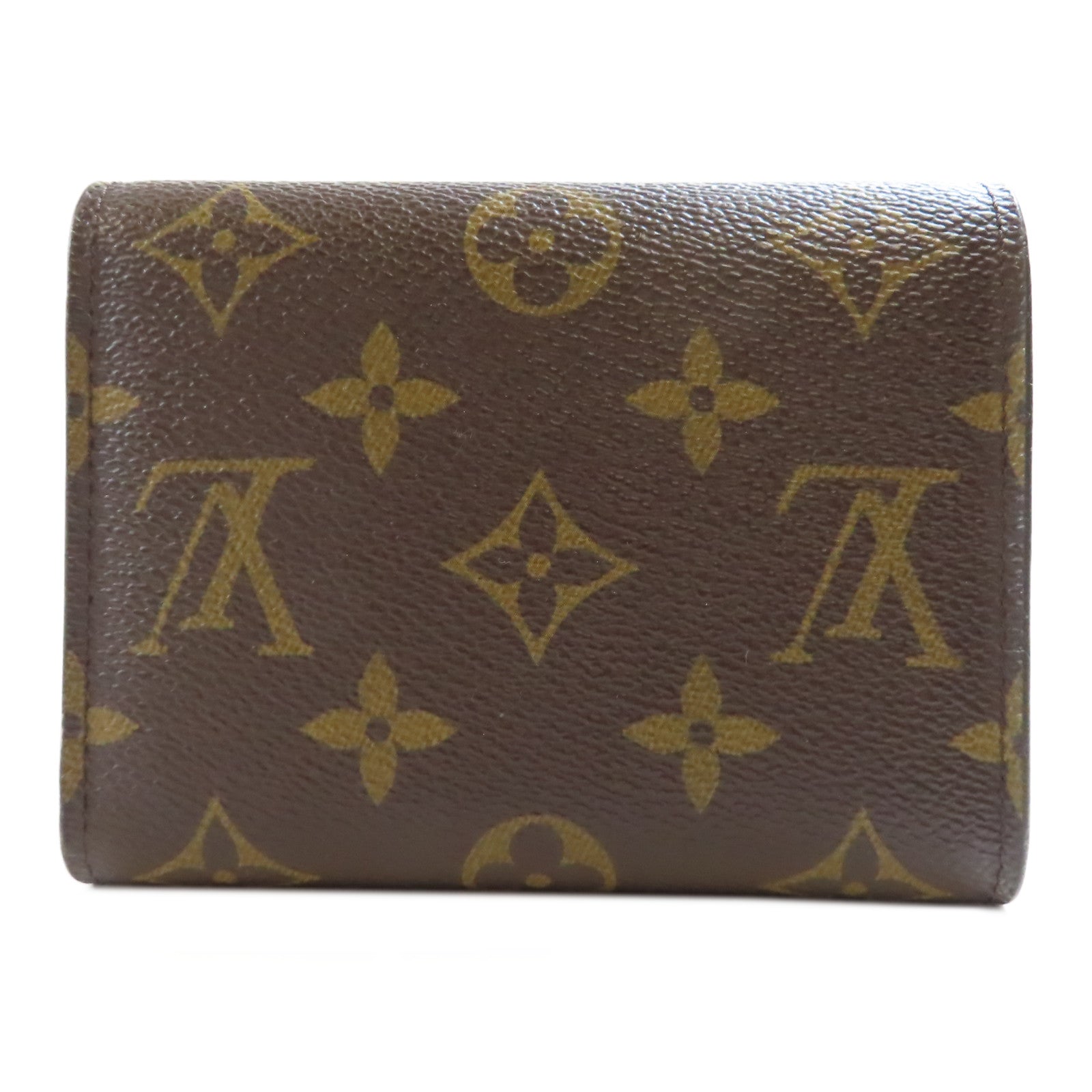 LOUIS VUITTON Monogram Portefeuille Victorine金扣錢包棕色