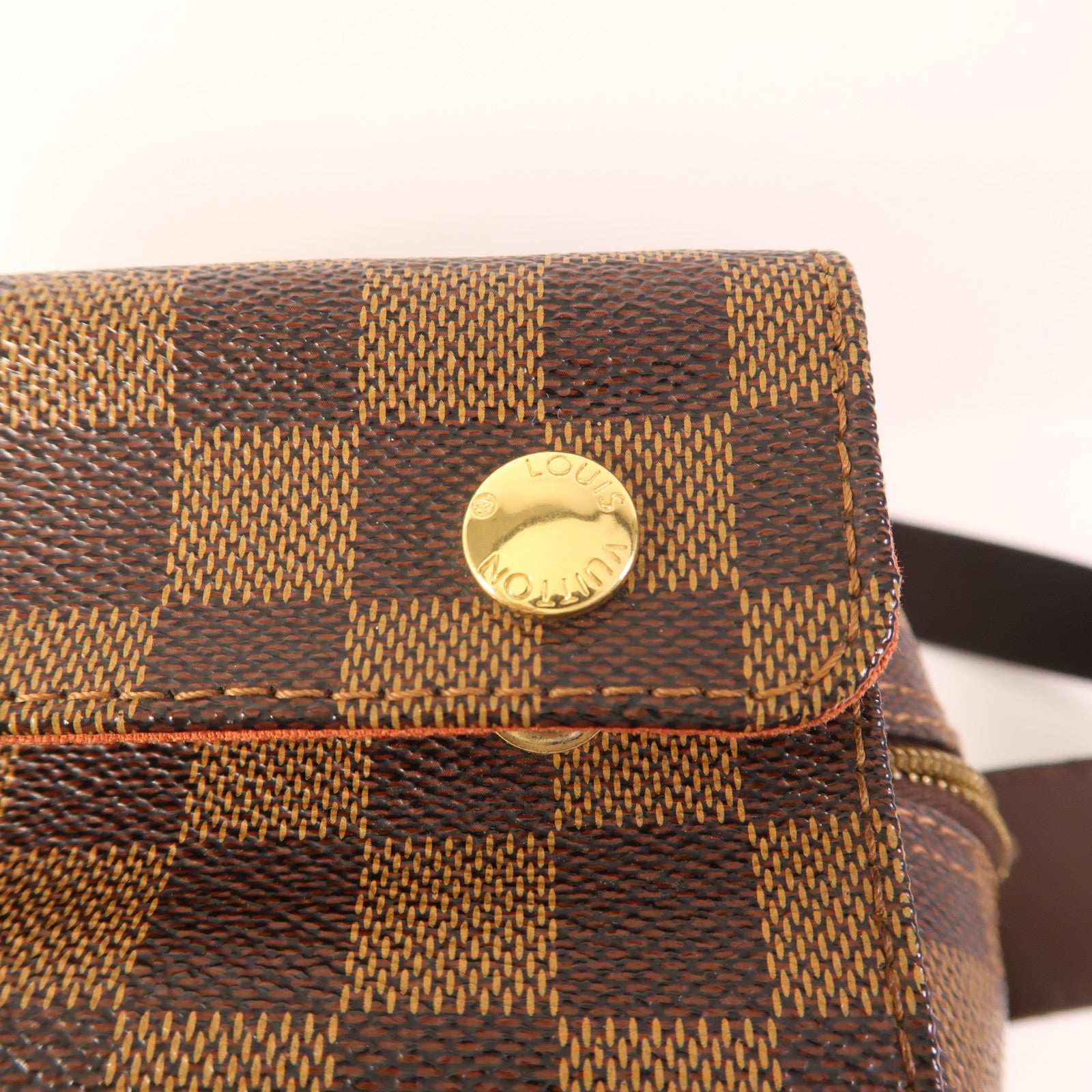 LOUIS VUITTON Damier Naviglio金扣肩背袋