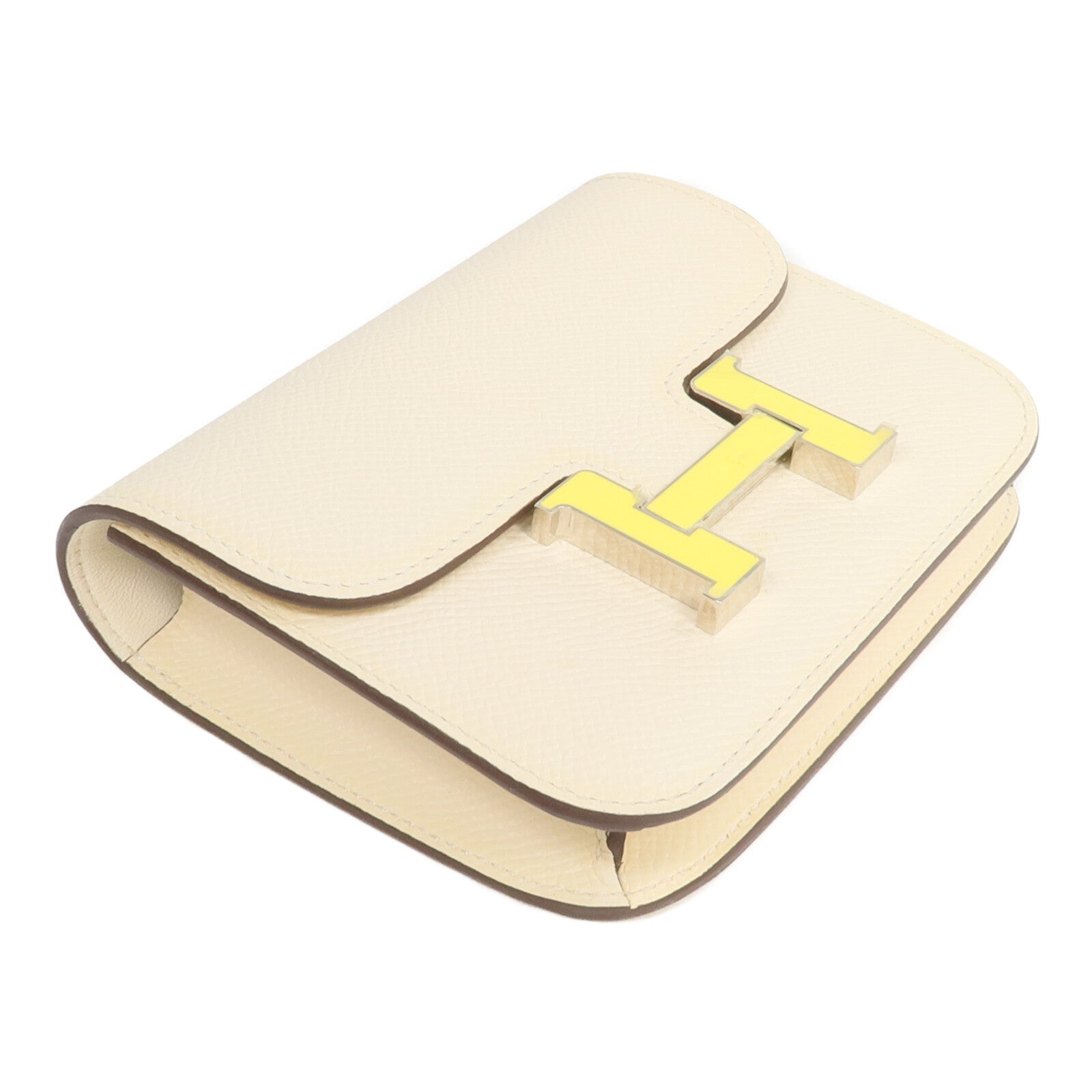 HERMES Epsom皮革Constance Slim Wallet錢包Nata