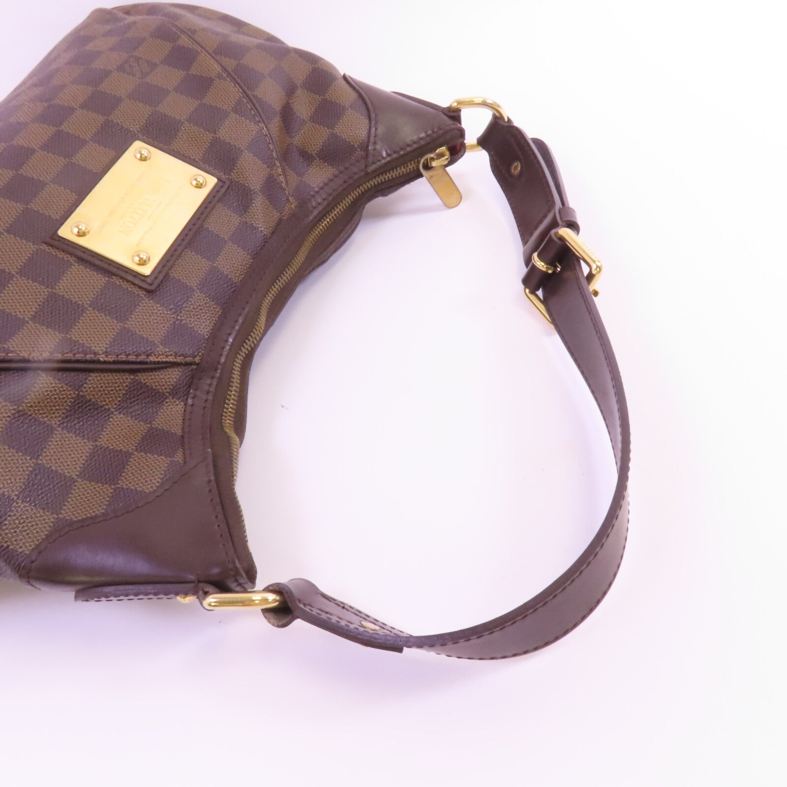 LOUIS VUITTON 【激減優惠】Damier Ebene Thames PM金扣肩背袋