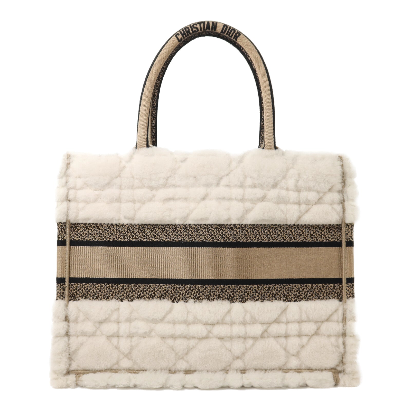 Dior 羊毛/帆布Book Tote Medium手挽袋