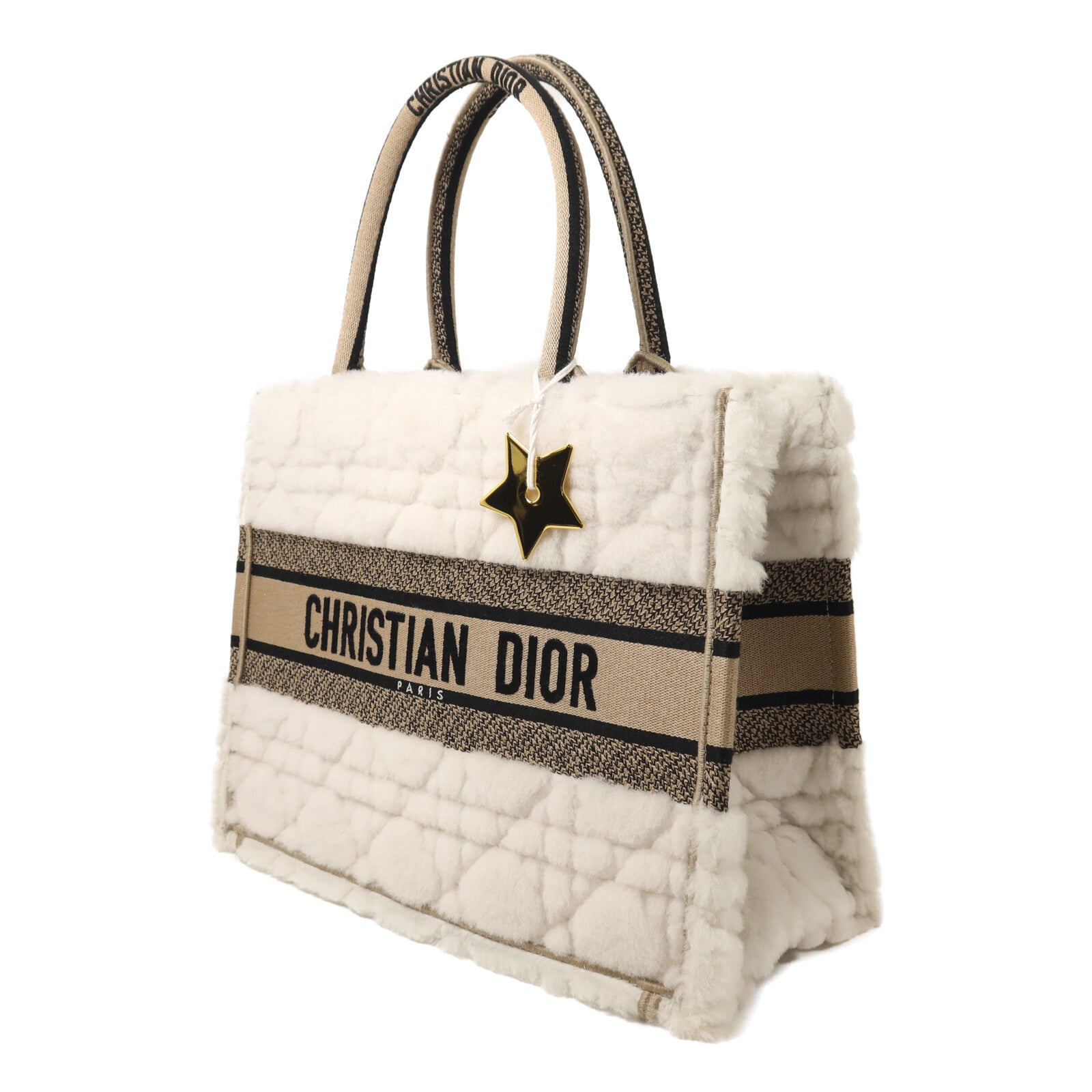 Dior 羊毛/帆布Book Tote Medium手挽袋