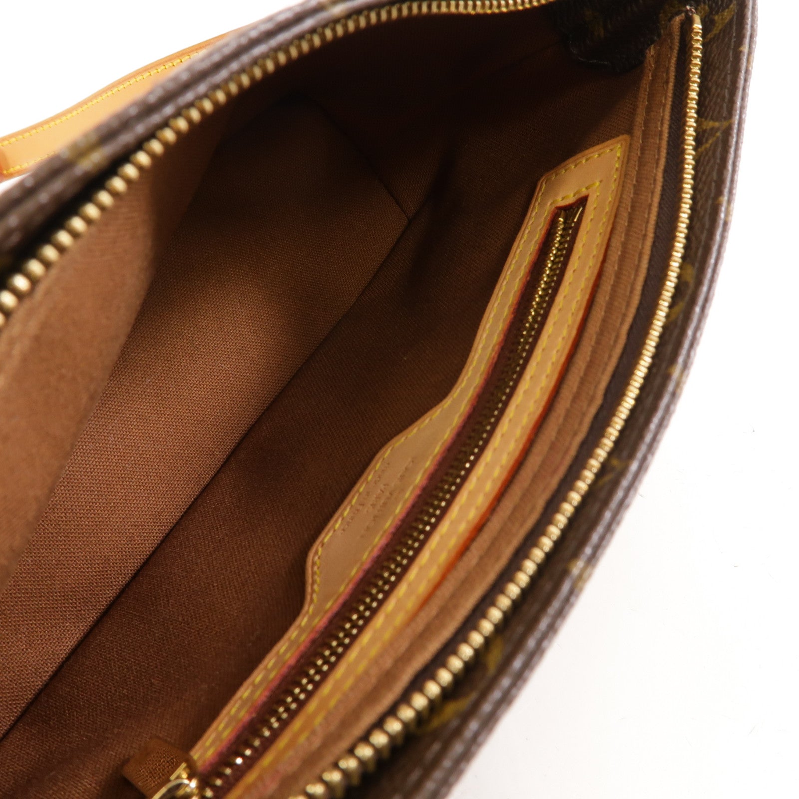 LOUIS VUITTON Monogram Trotteur金扣肩背袋啡色