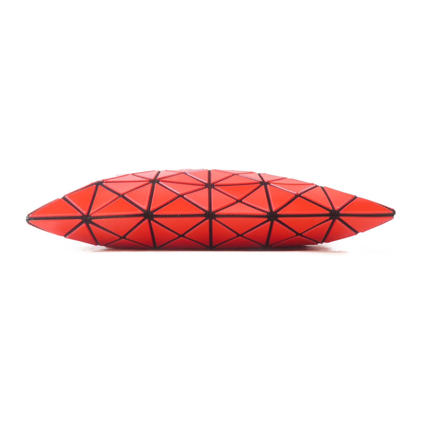 BAOBAO ISSEYMIYAKE 塗層帆布Cross Carry Bag黑扣肩背袋橙紅色