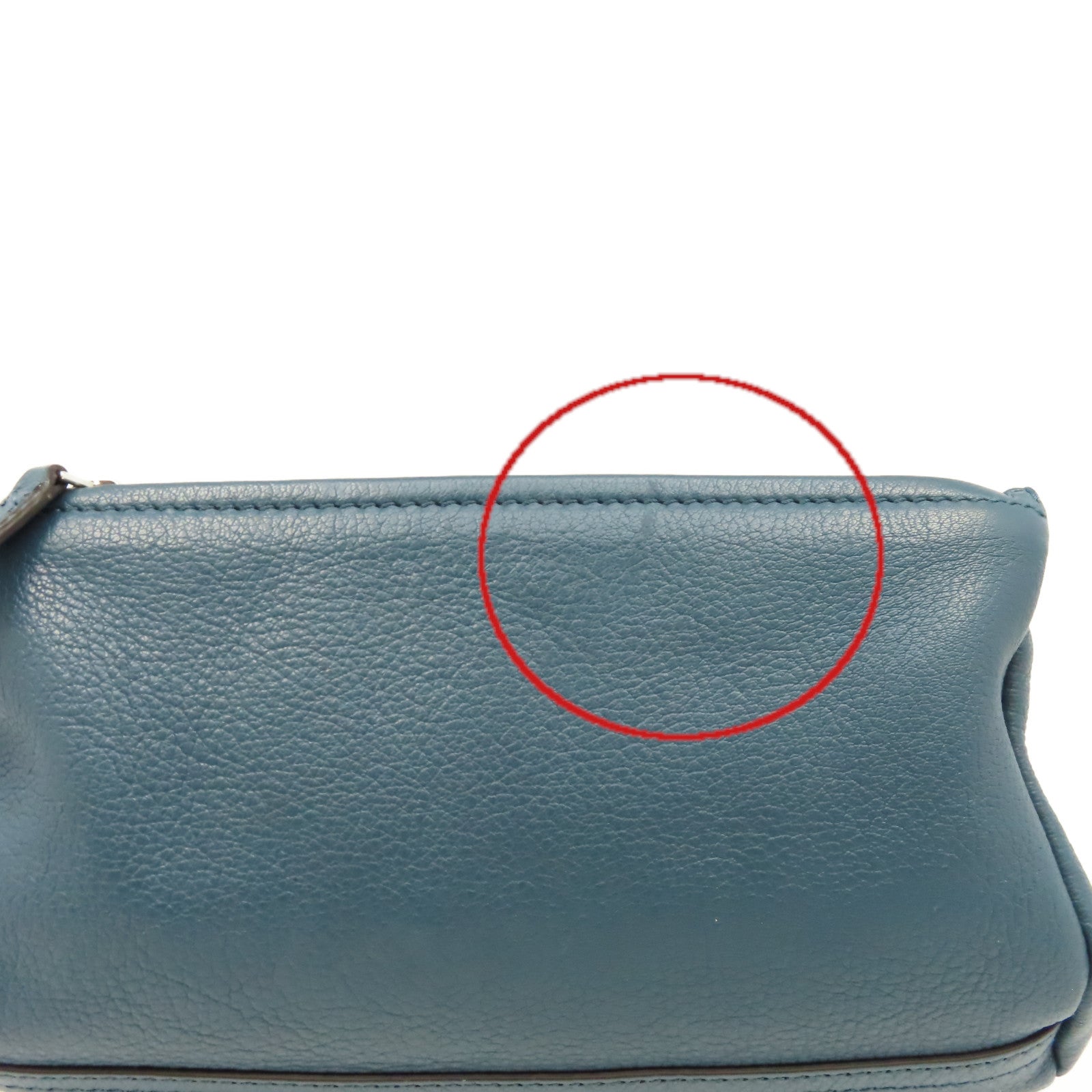 GIVENCHY 牛皮皮革Mini Pandora Shoulder Bag肩背袋綠藍色