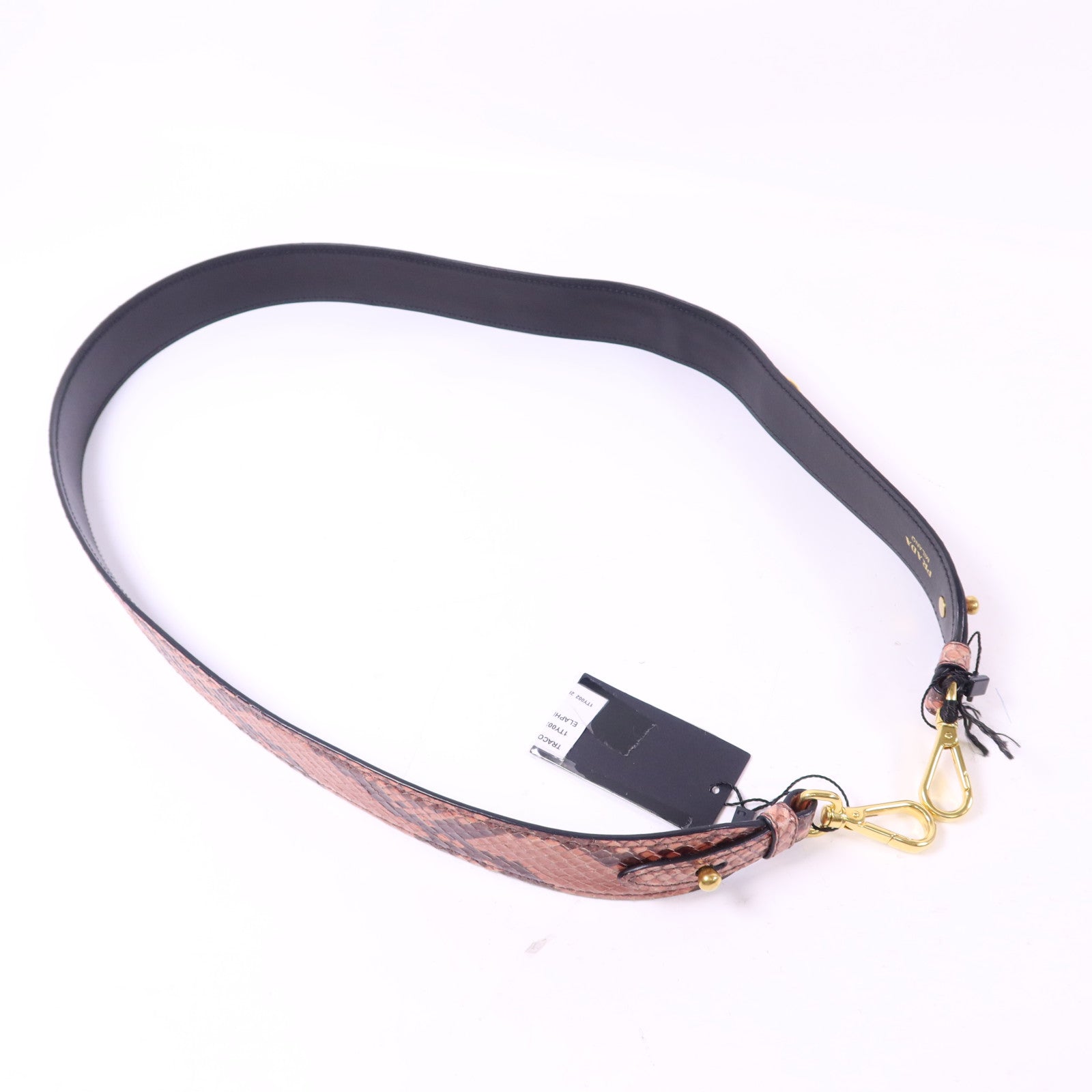 PRADA 蛇皮皮革Shoulder Strap金扣肩帶