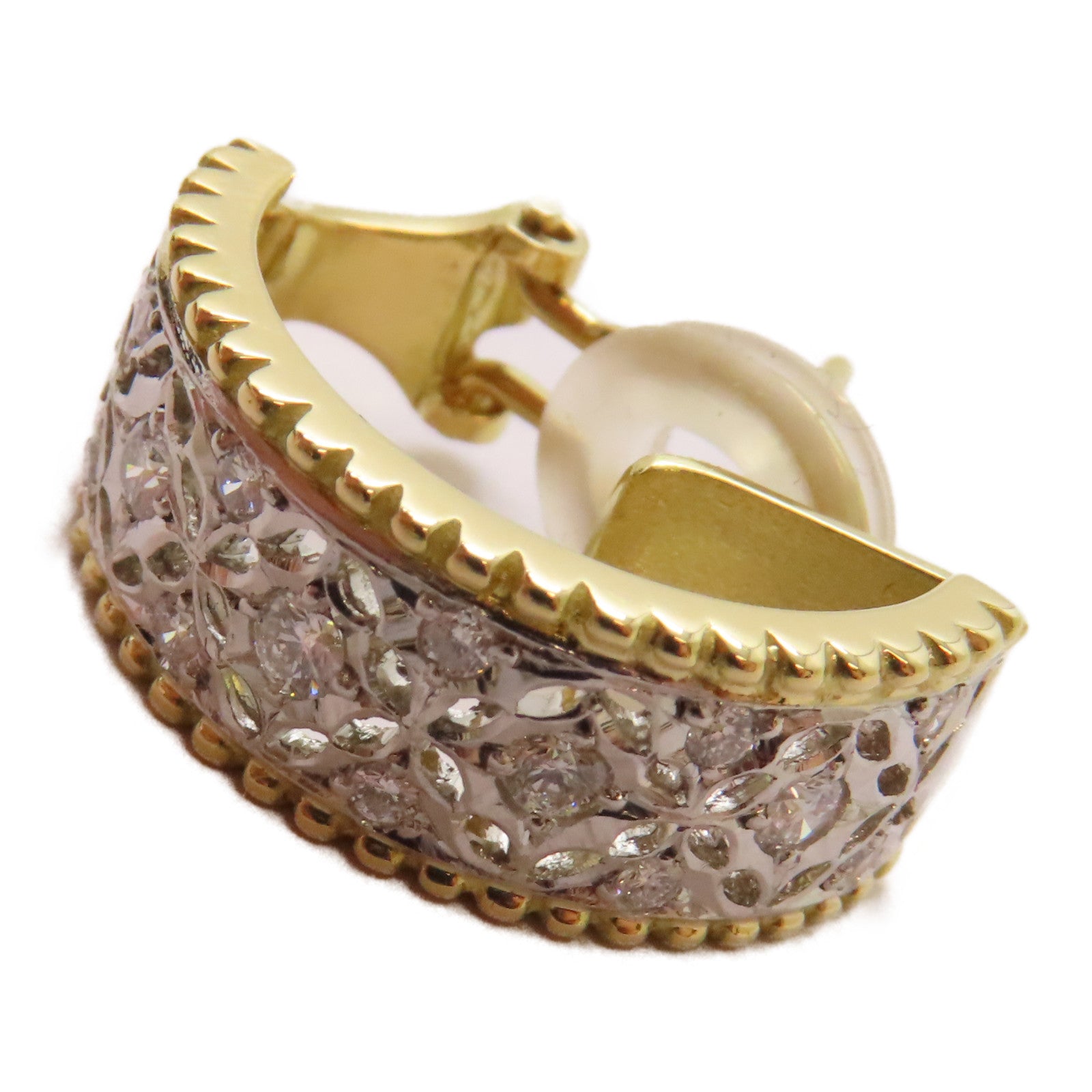 JEWELRY PT900鉑金/18K黃金Diamond Earrings 0.68ct鑽石耳環